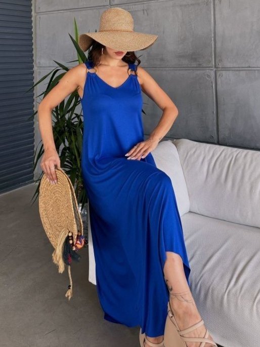 Rochie asimetrică țesută clopot de damă cu decolteu în V, 37012