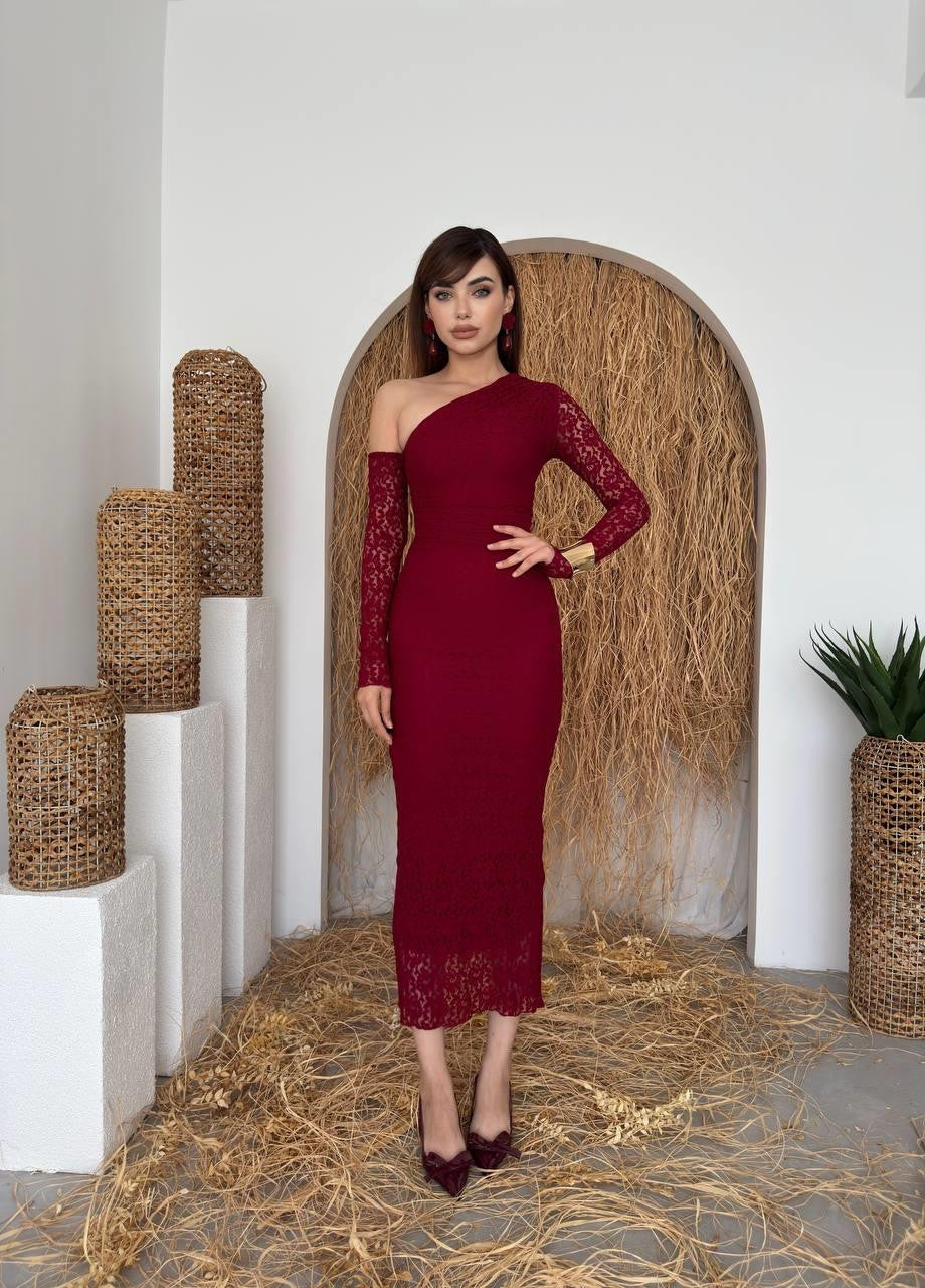 Rochie cu un umăr Bees