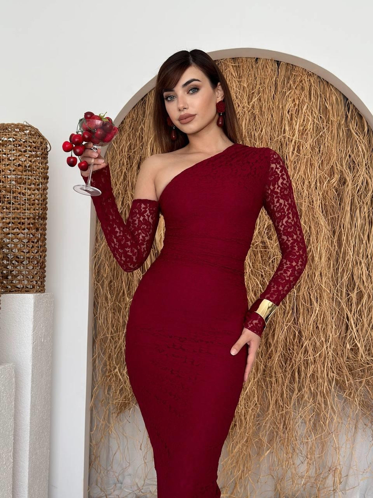 Rochie cu un umăr Bees