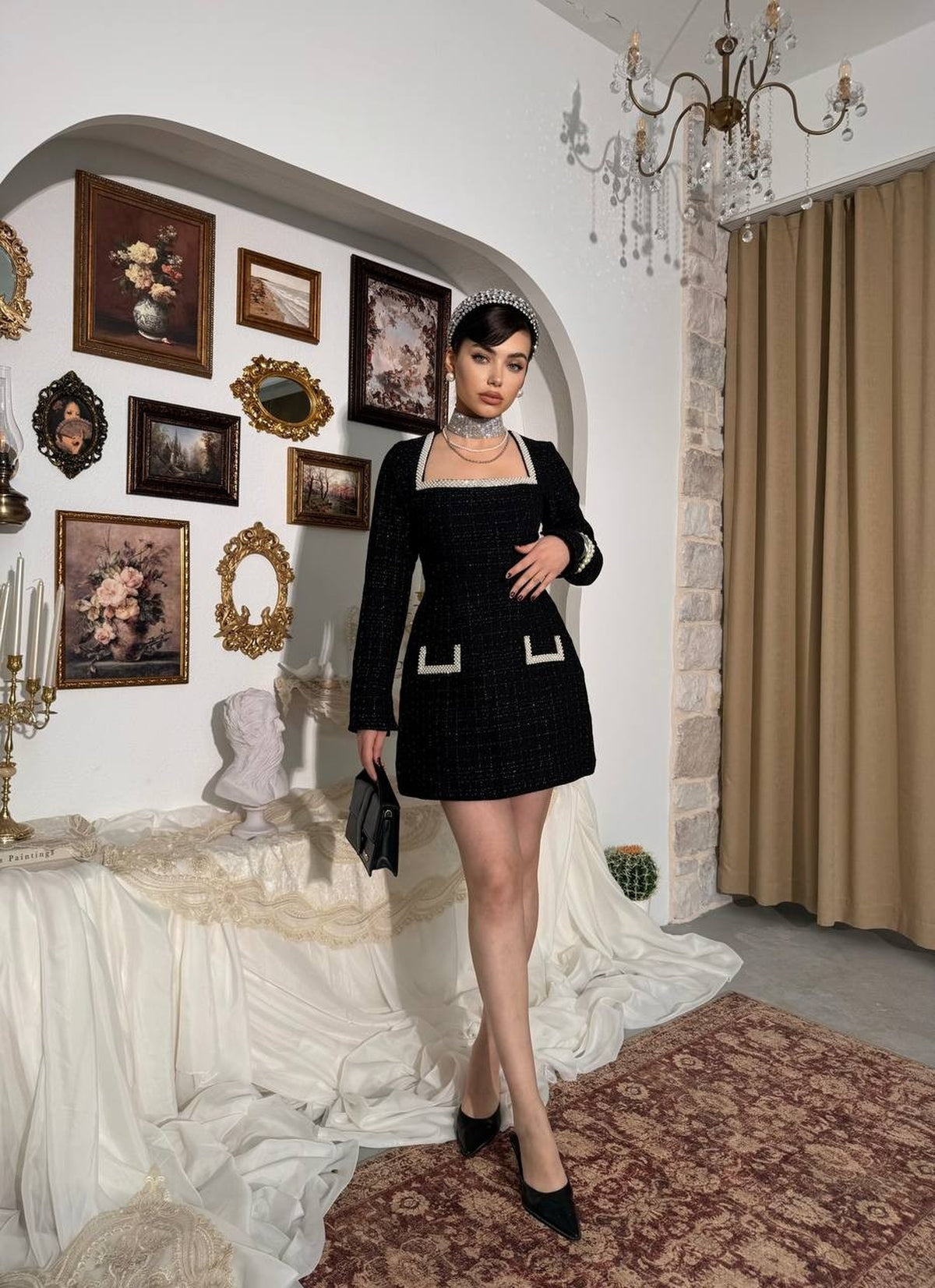 Rochie cu perle Belor