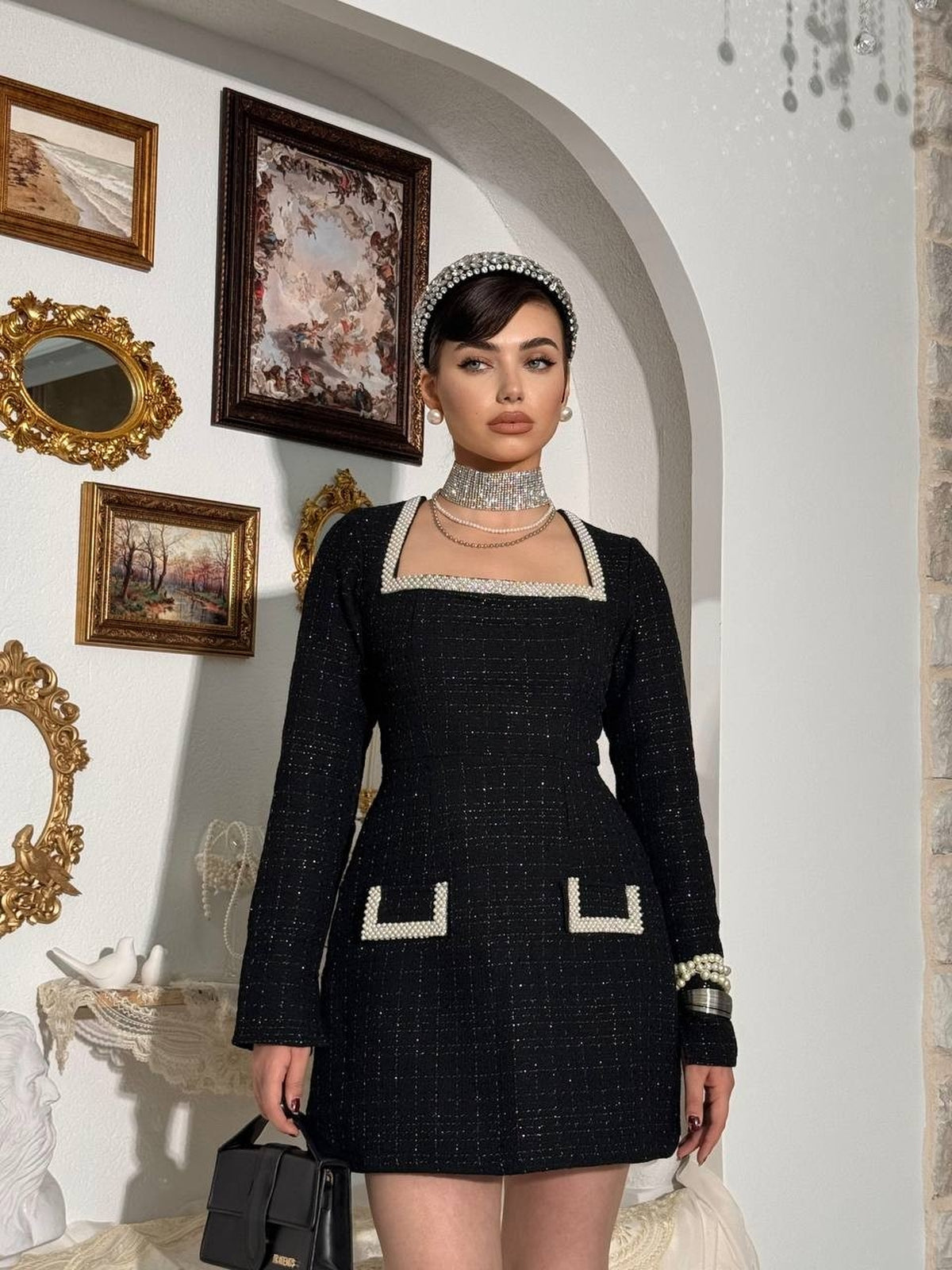 Rochie cu perle Belor