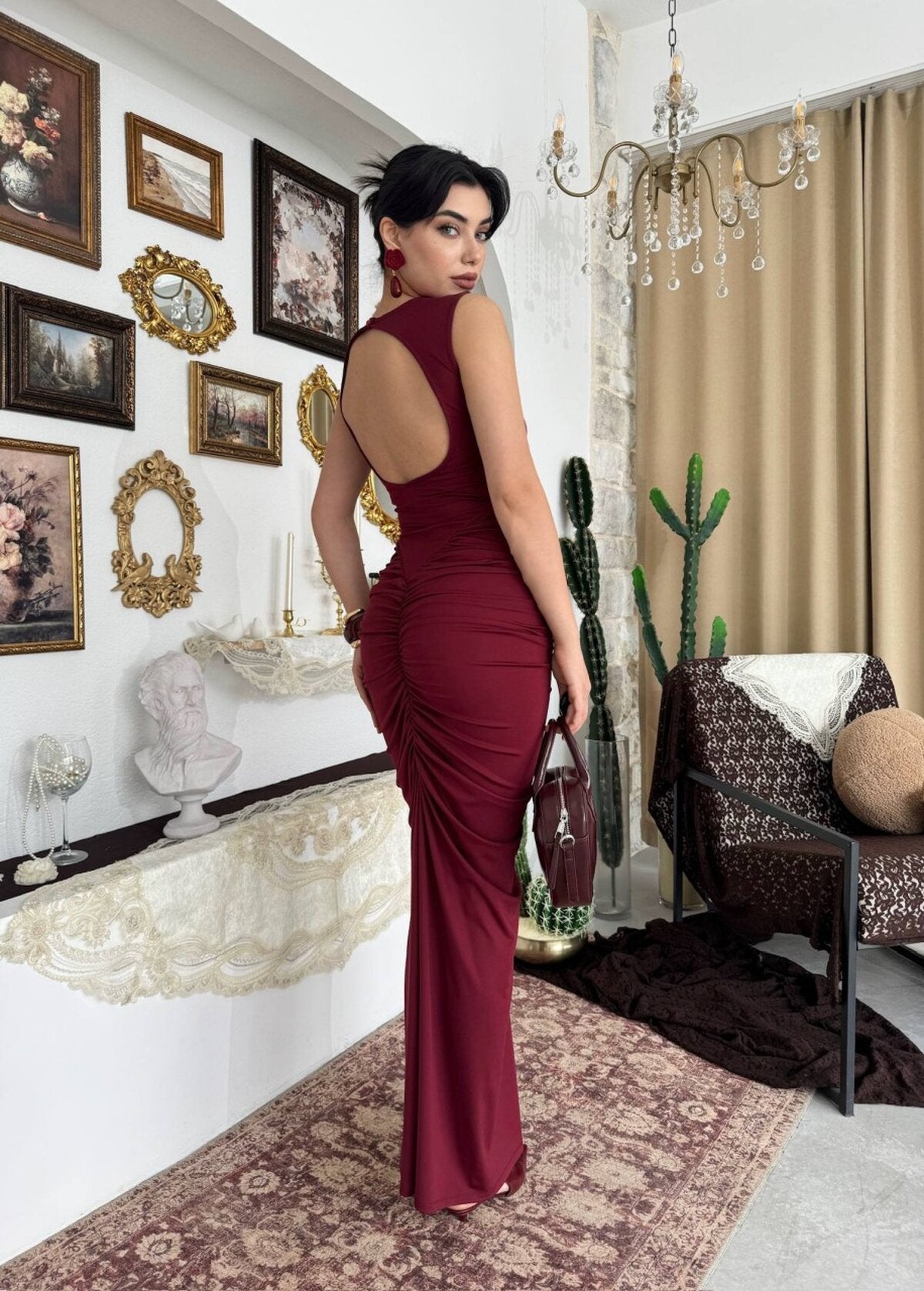 Boss Cut Out Rochie
