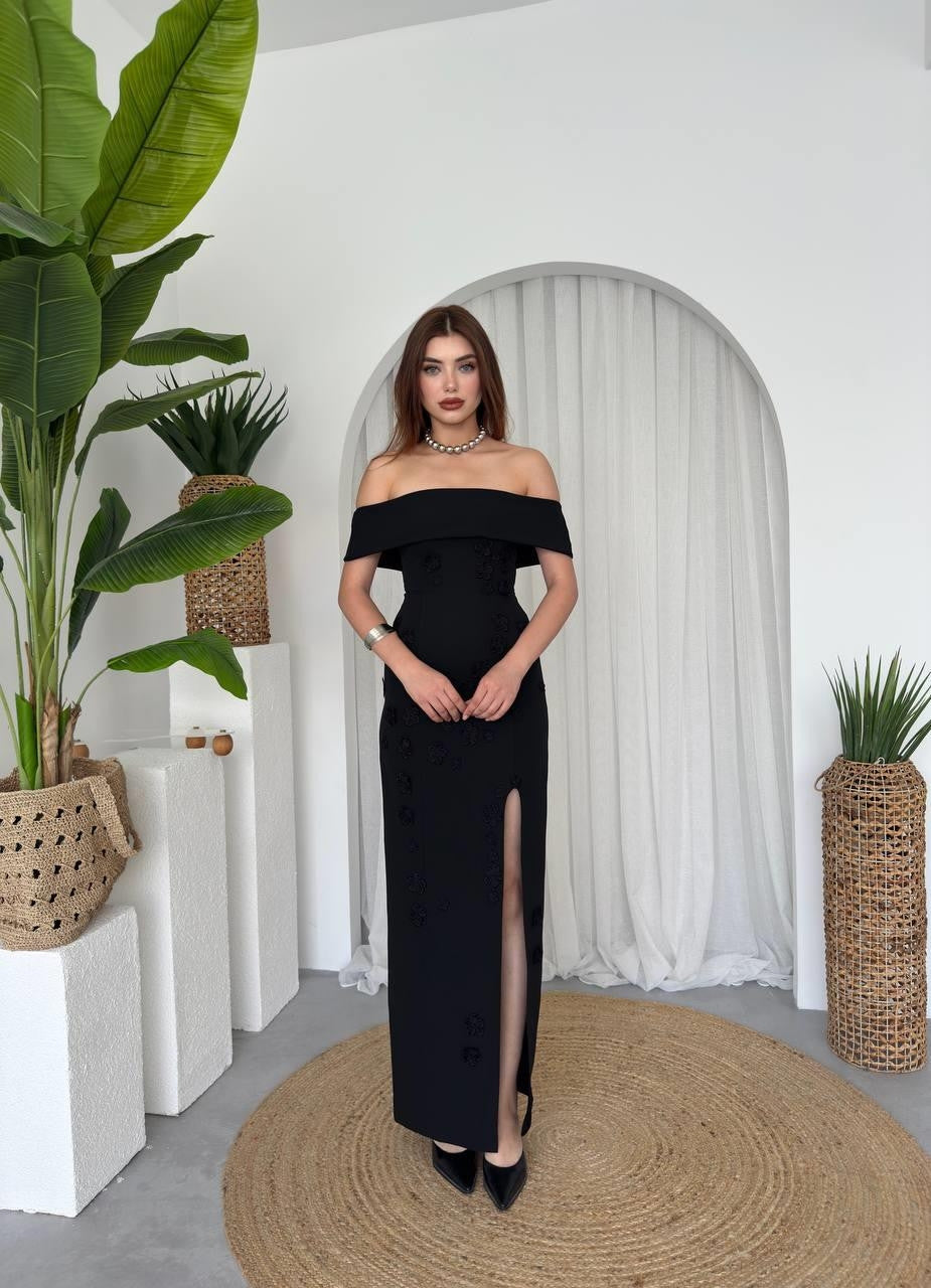 Rochie fără bretele din jerseu
