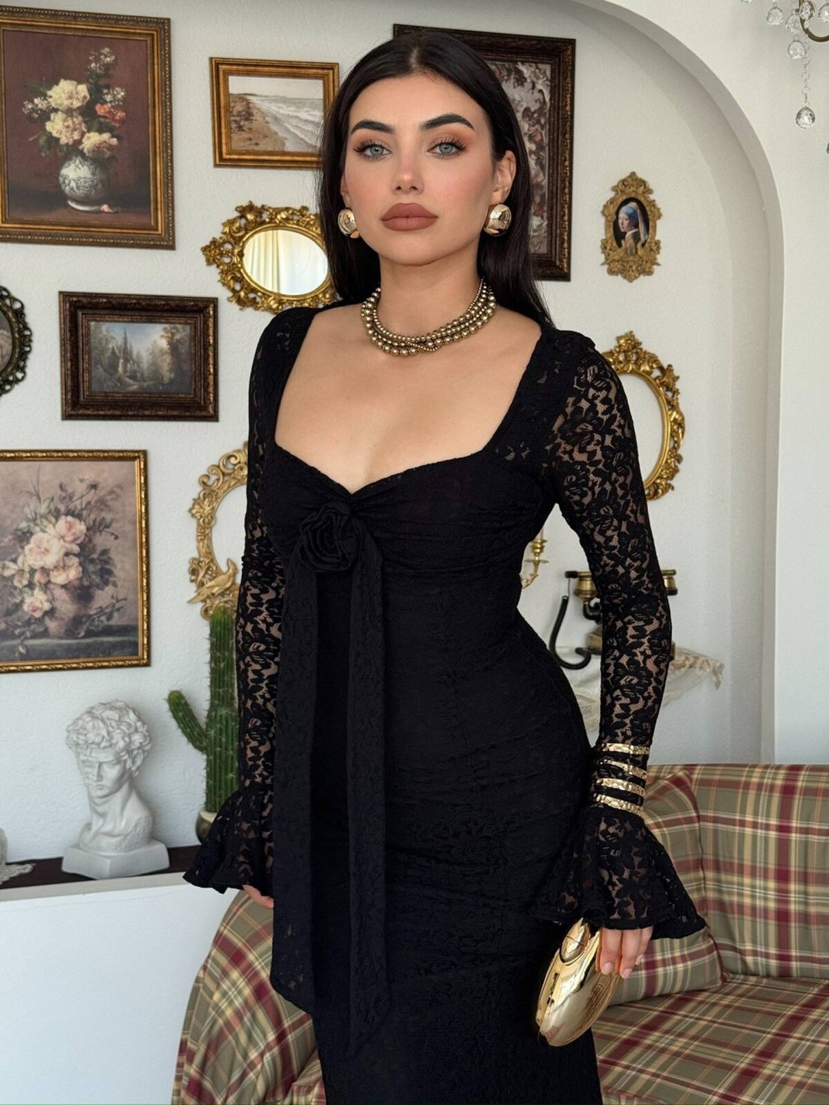Rochie Cesam Gül Detaliată
