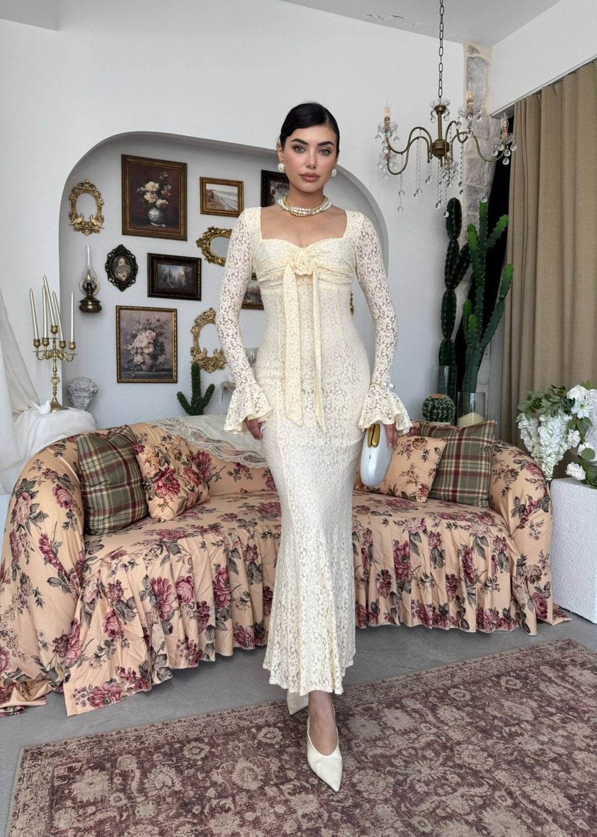 Cesam Gül Rochie cu detalii