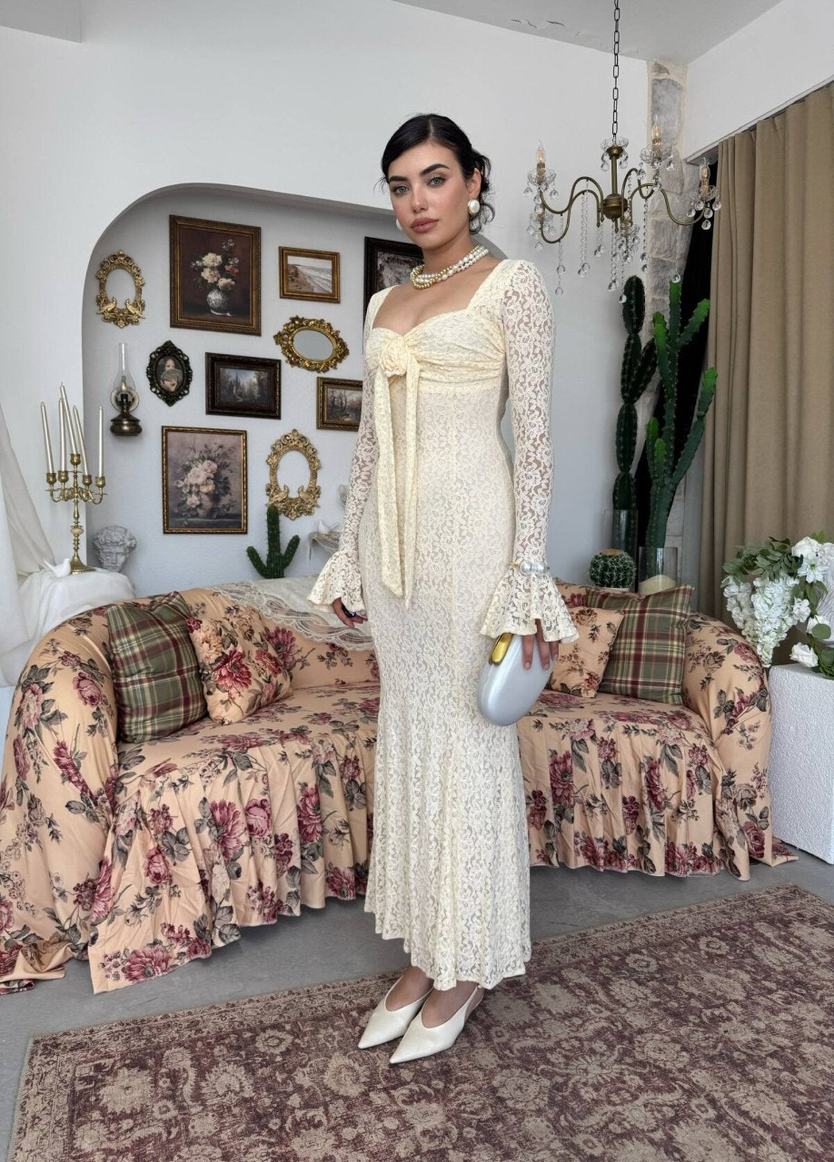 Cesam Gül Rochie cu detalii