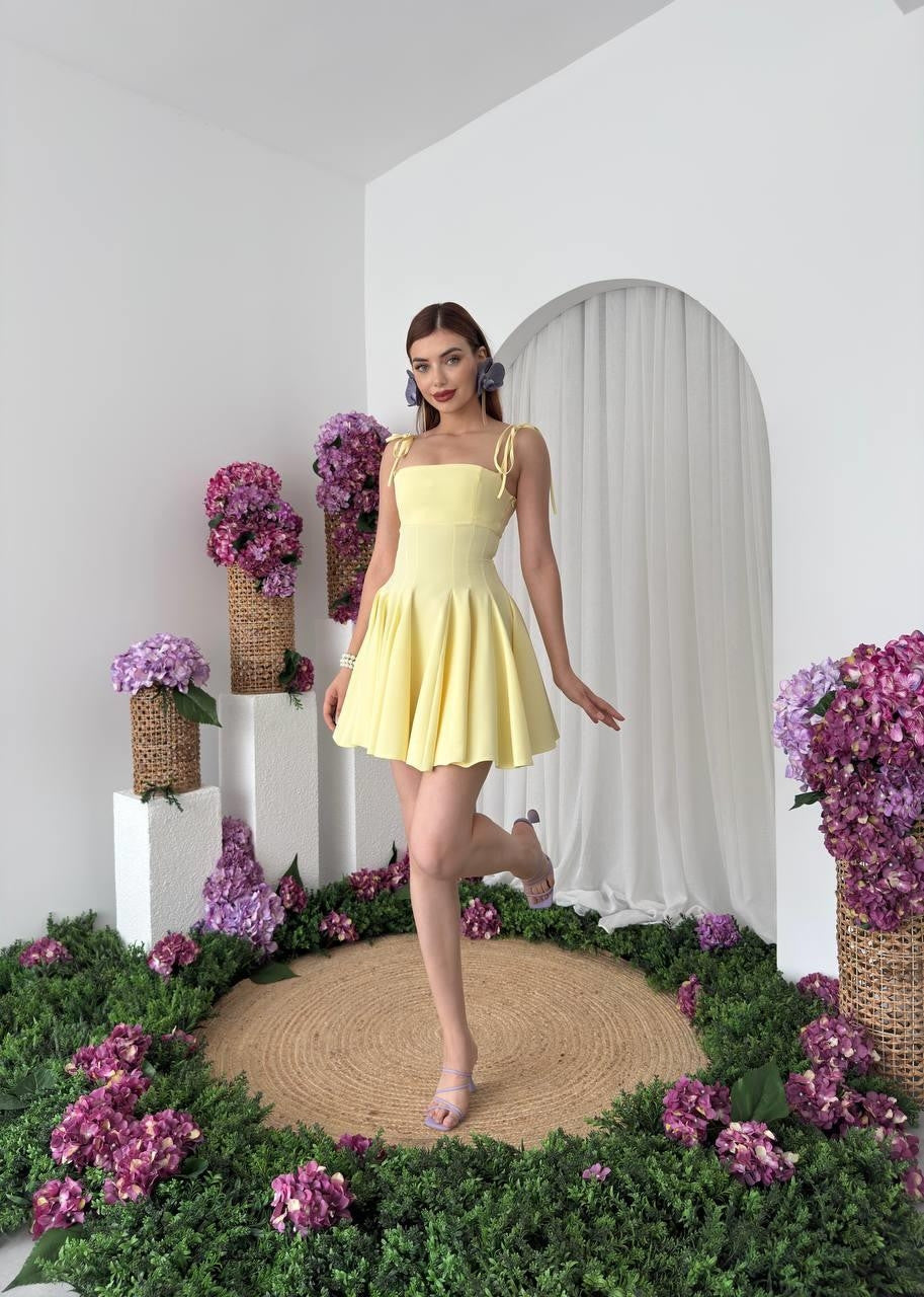 Rochie mini cu bretele Clara