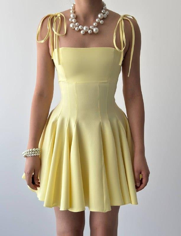Rochie mini cu bretele Clara