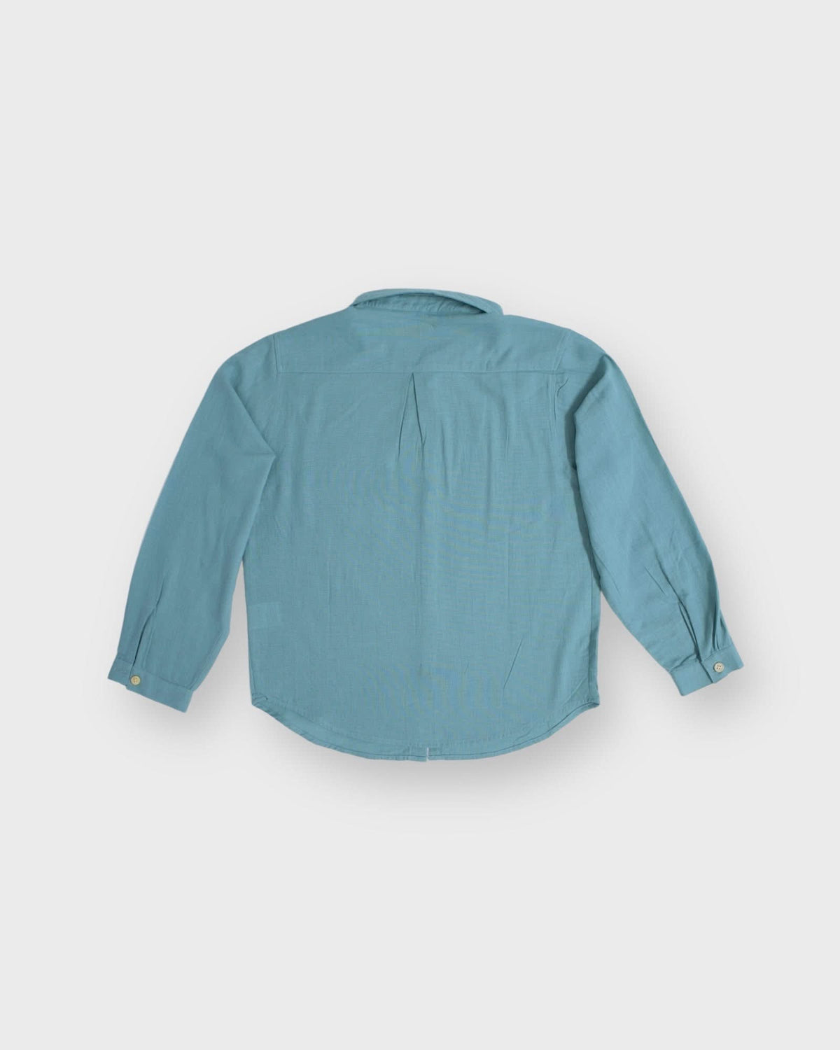 Çocuk Keten Terletmeyen Uzun Kollu Gömlek | 3–9 Yaş | RG Brand | RG1492 - MAVİ