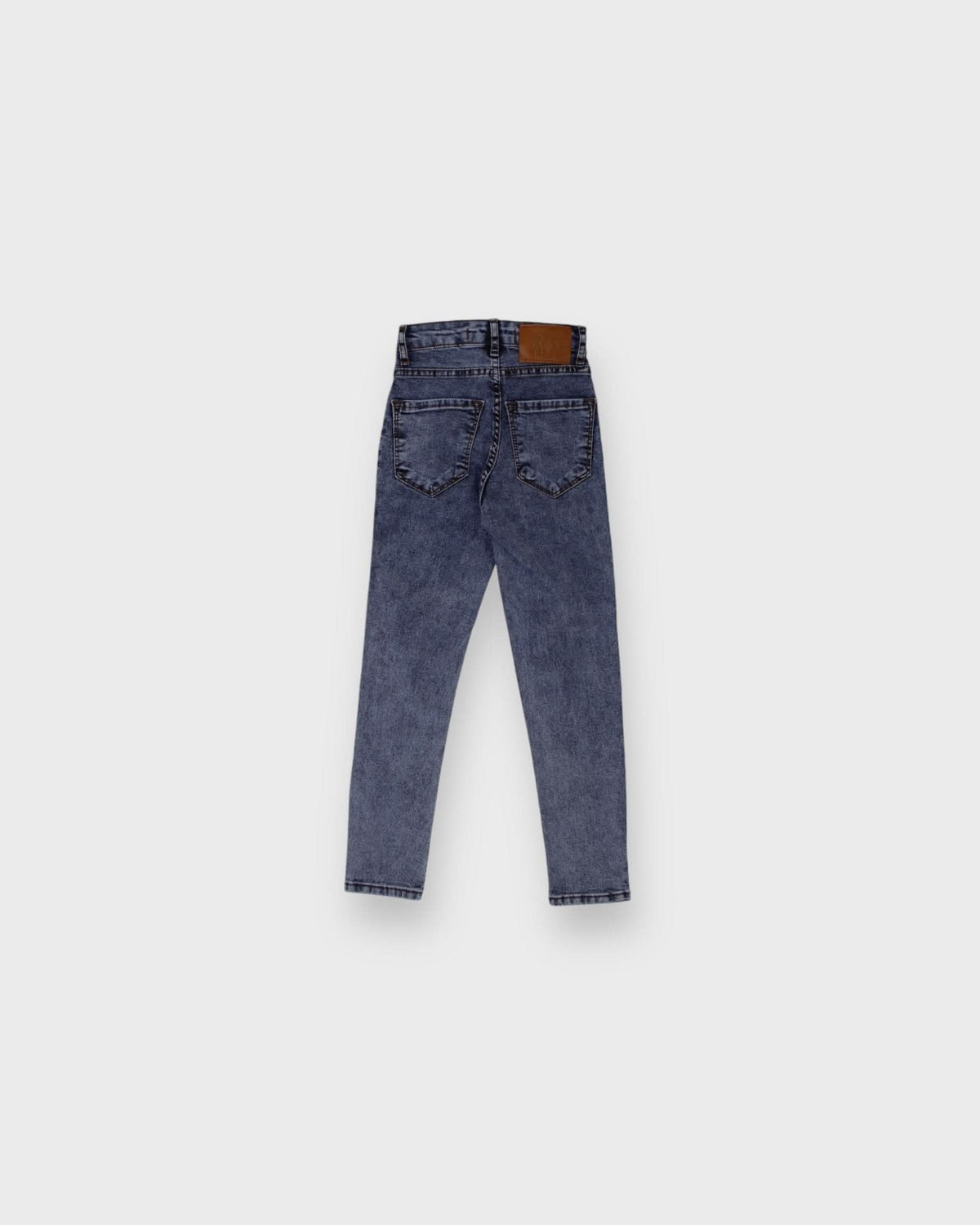 Çocuk Unisex Düğme Detaylı Jean | 9–15 Yaş | RG Brand | RG3321 - MAVİ