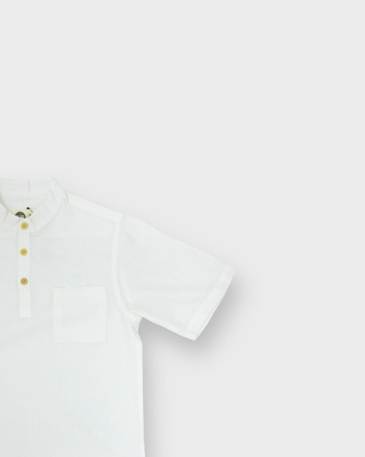 Çocuk Yazlık Keten Yaka Gömlek | 3–9 Yaş | RG Brand | RG1496 - MAVİ