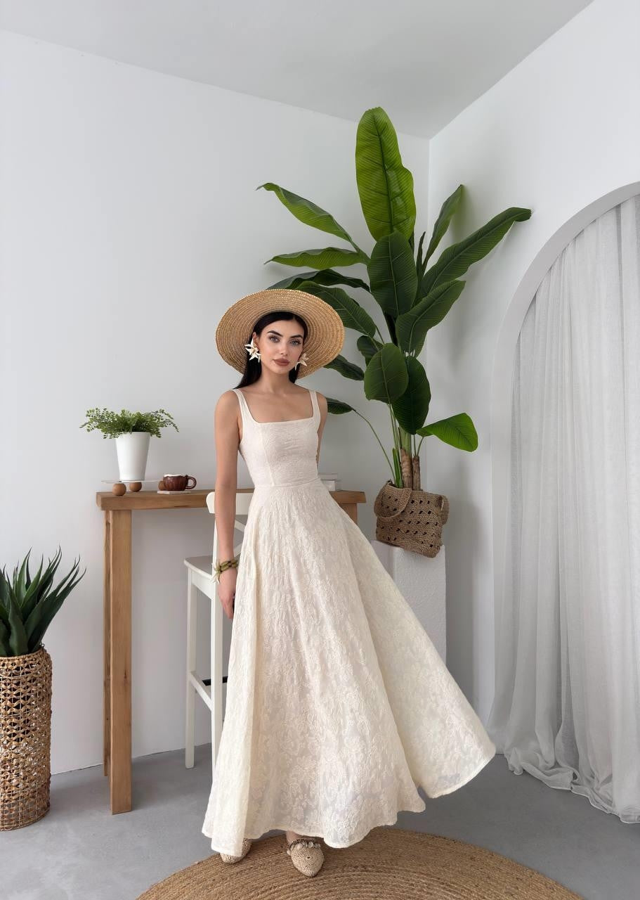Rochie Cuper Çiçek cu Detalii