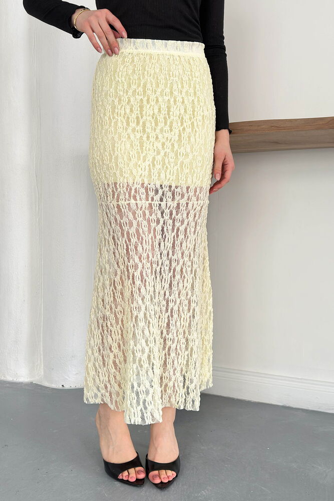 Lace Skirt - Yellow