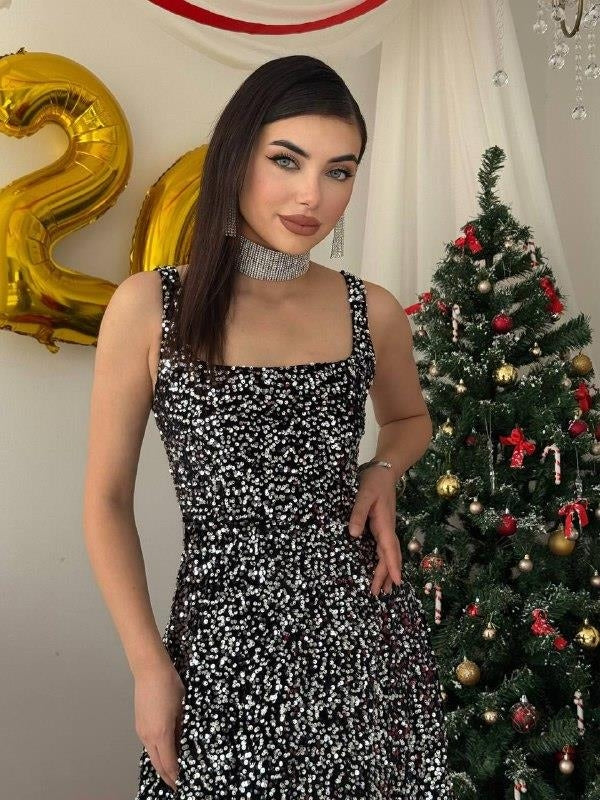 Dega Pul Payet Elbise
