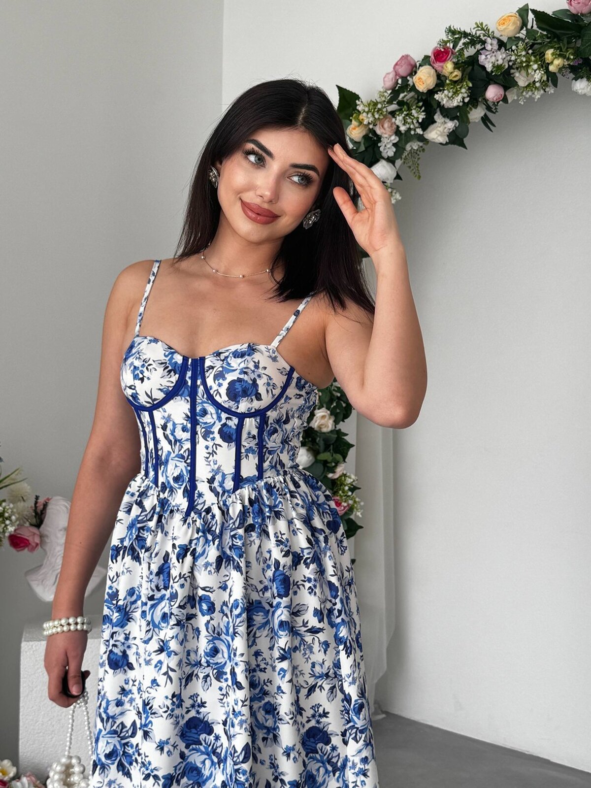 Delya İp Askılı Elbise