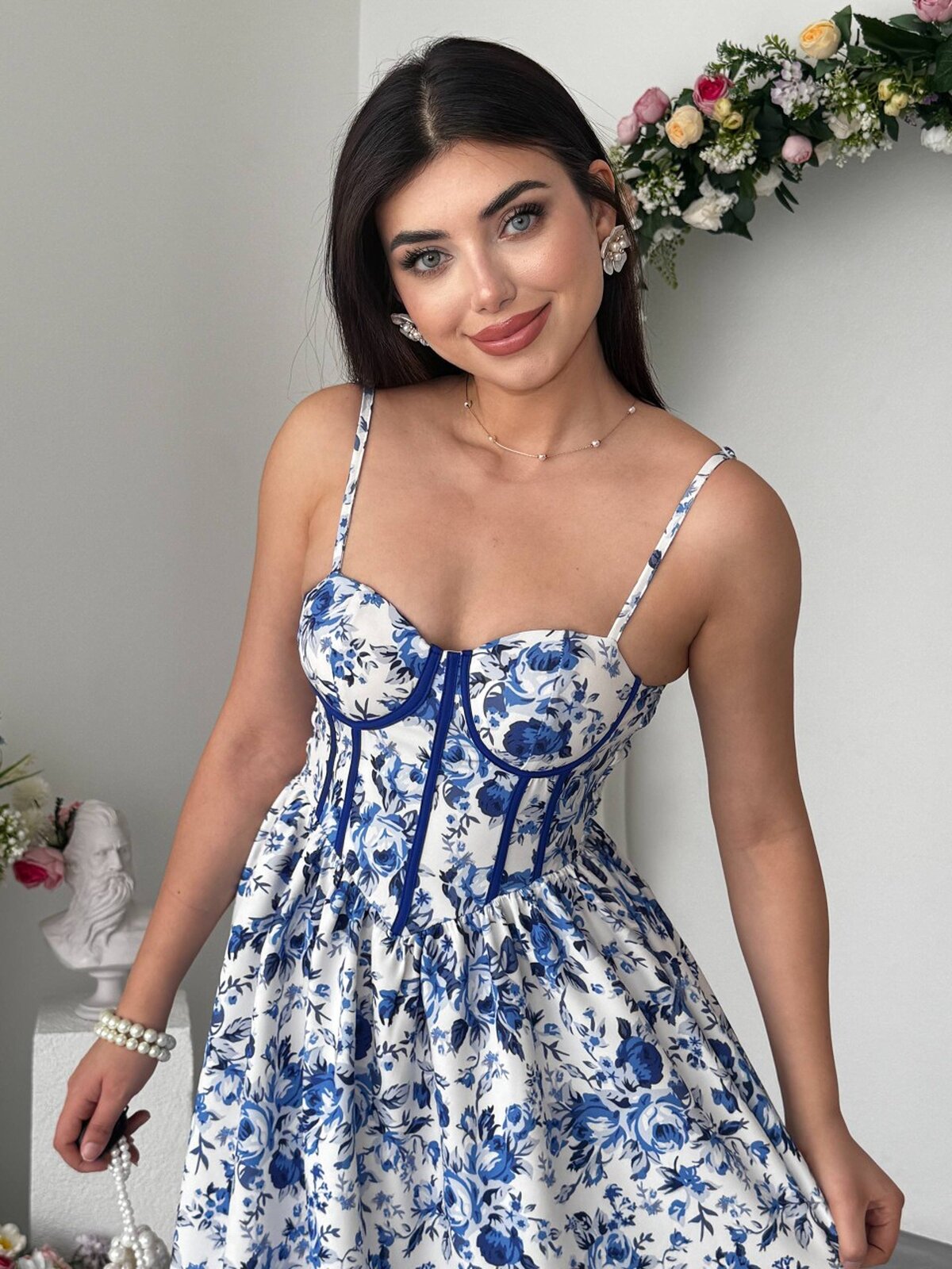 Delya İp Askılı Elbise
