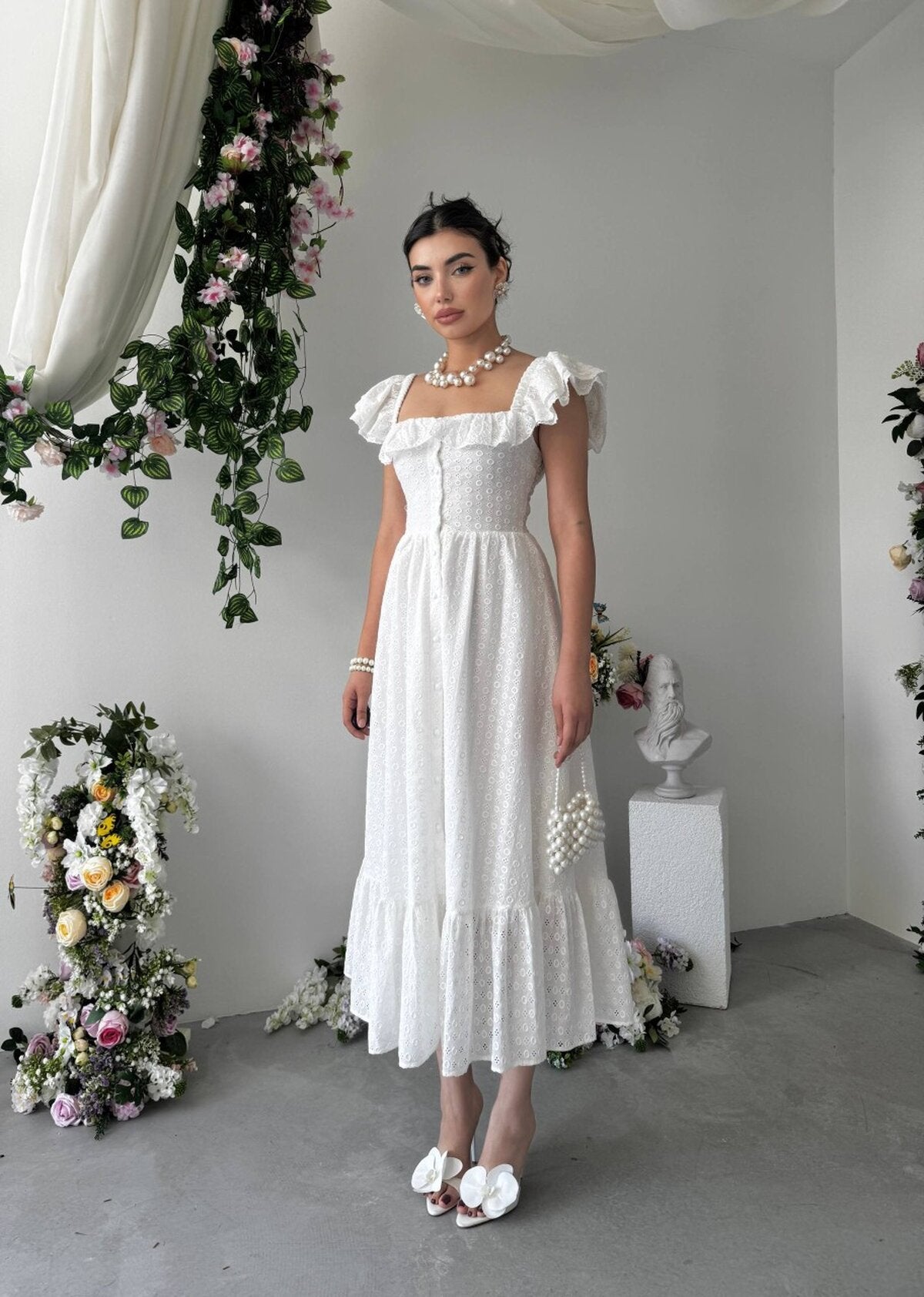 Rochie Denep cu detalii nasturi