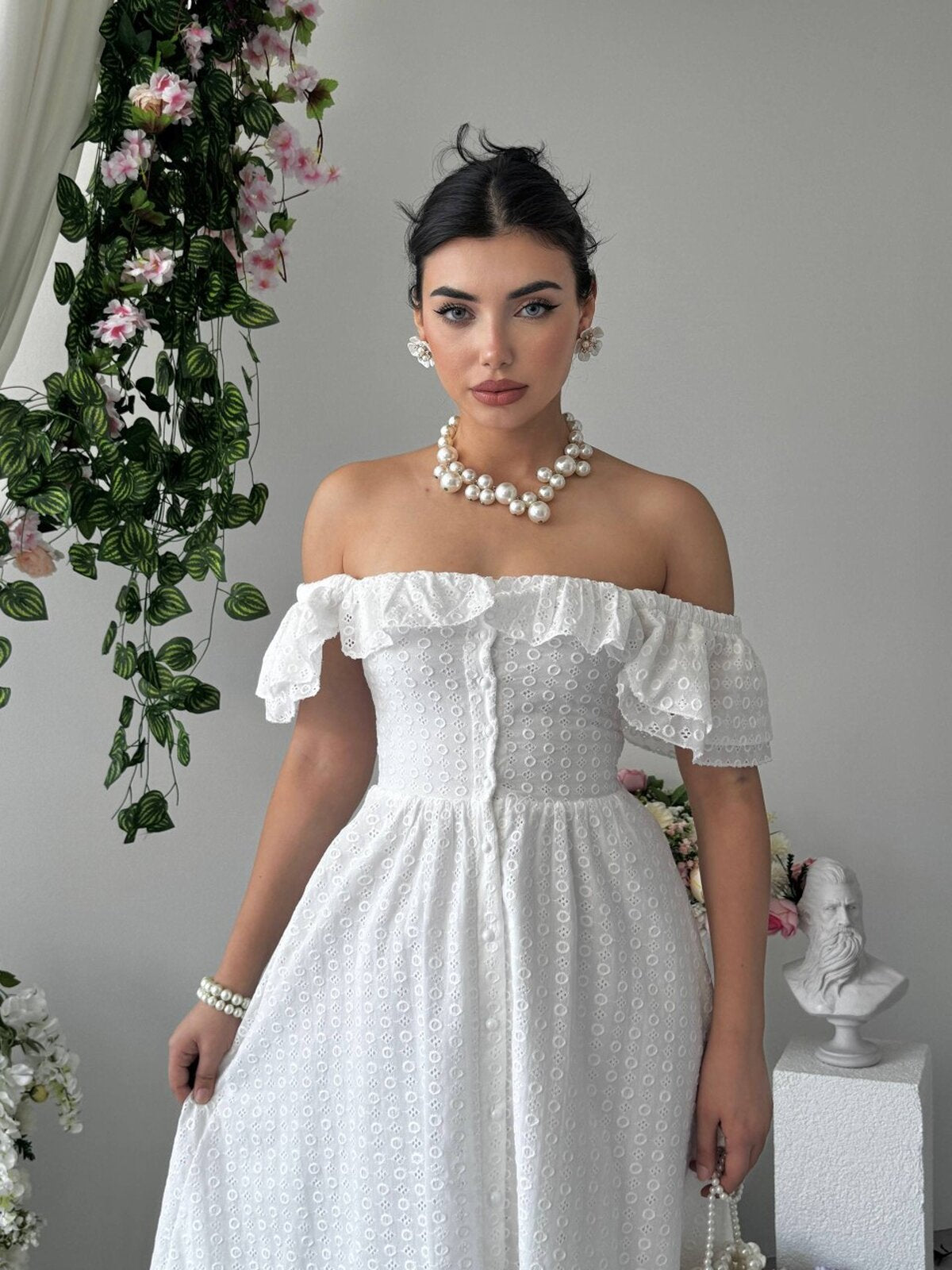 Rochie Denep cu detalii nasturi