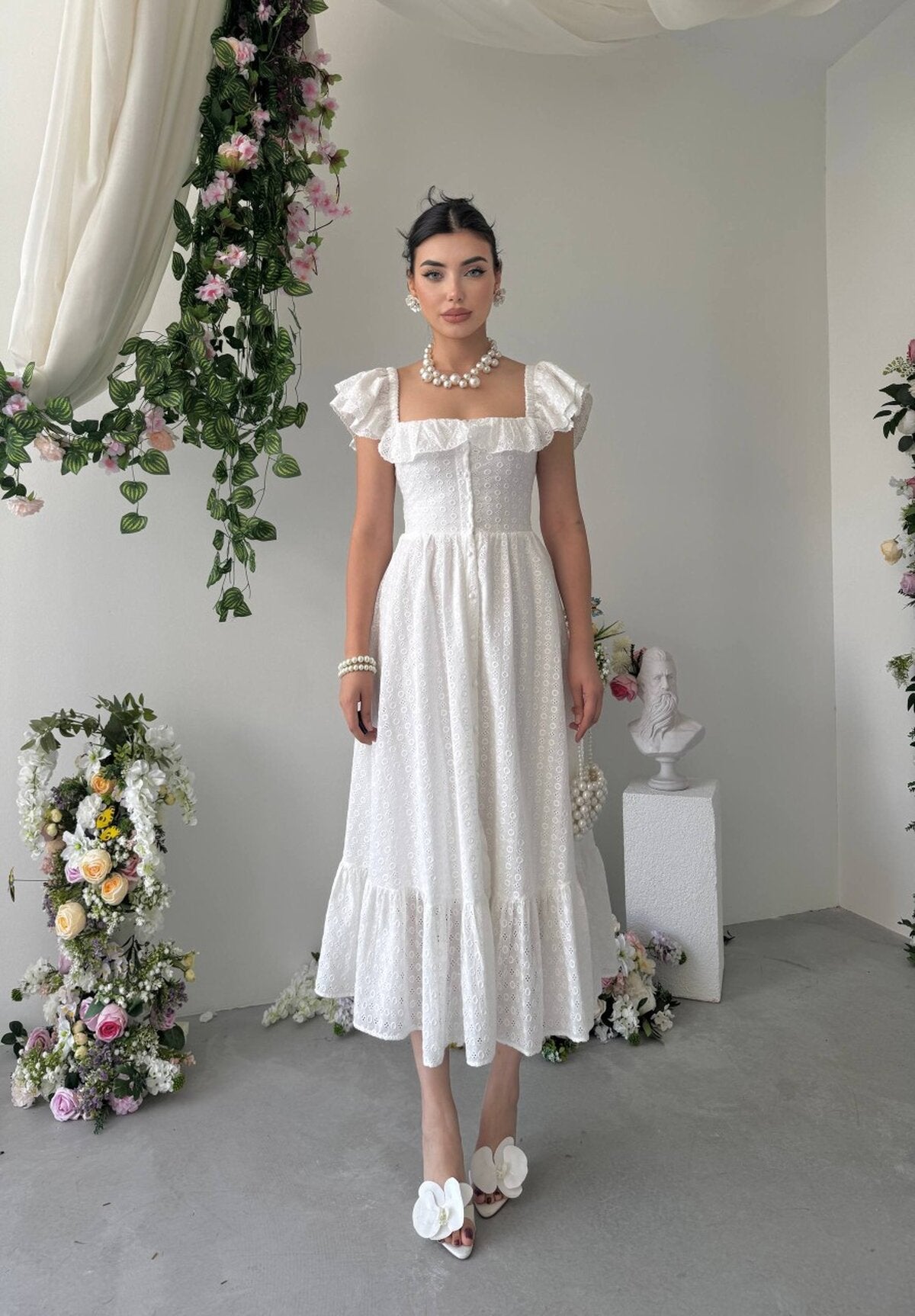 Rochie Denep cu detalii nasturi