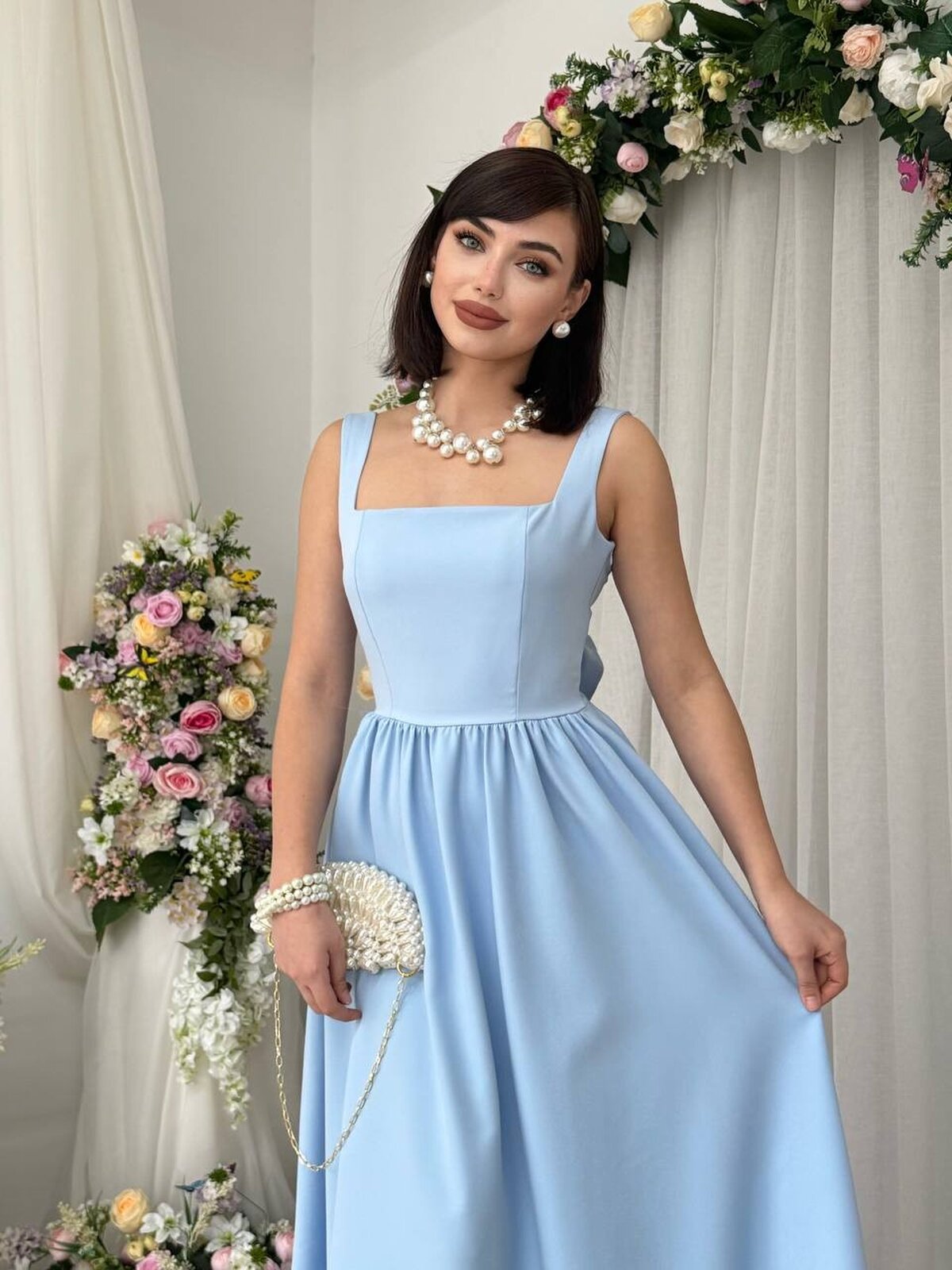 Dinas Rochie cu detaliu fundă