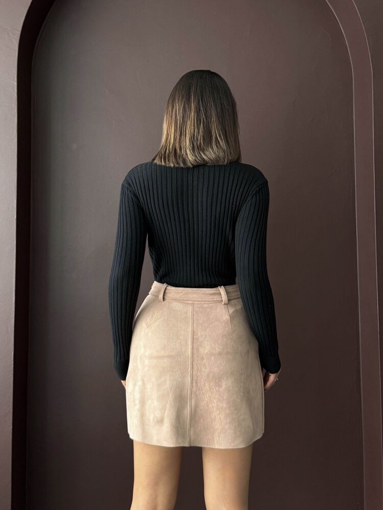 Fuste cu curea Topshow, en-gros - Mink | F1801