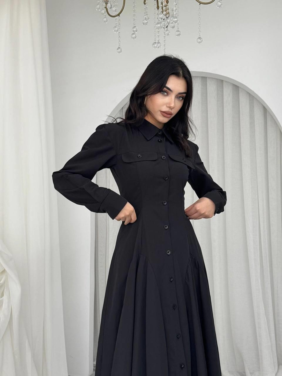Rochie Feris cu detalii nasturi