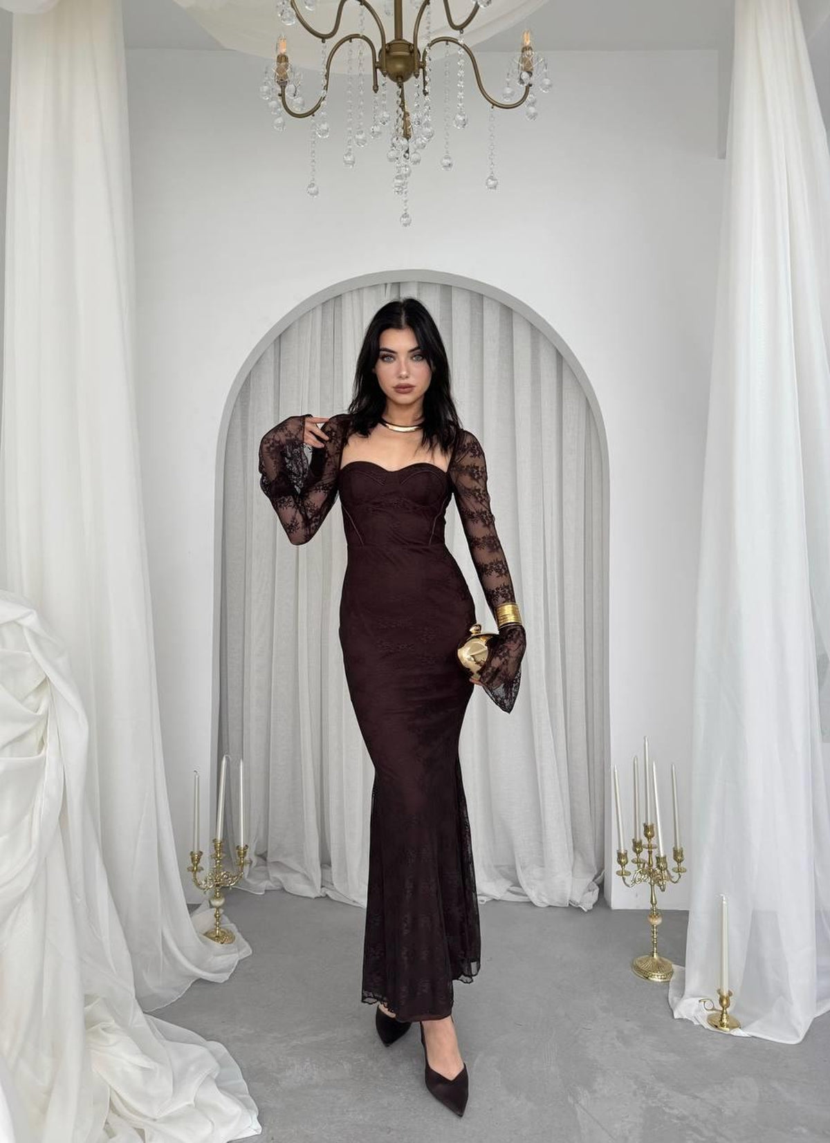Rochie Midi Despuiată