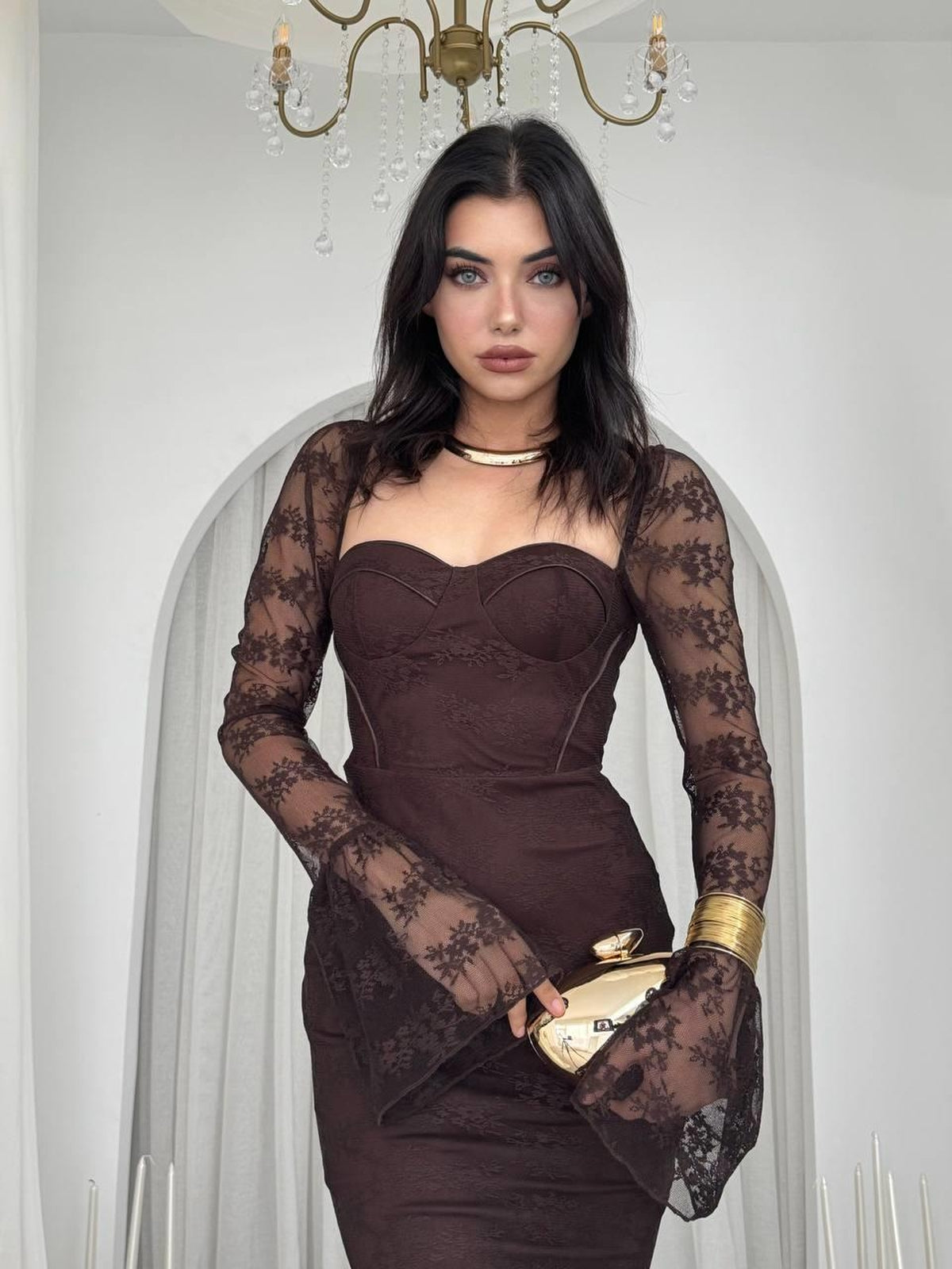 Rochie Midi Despuiată