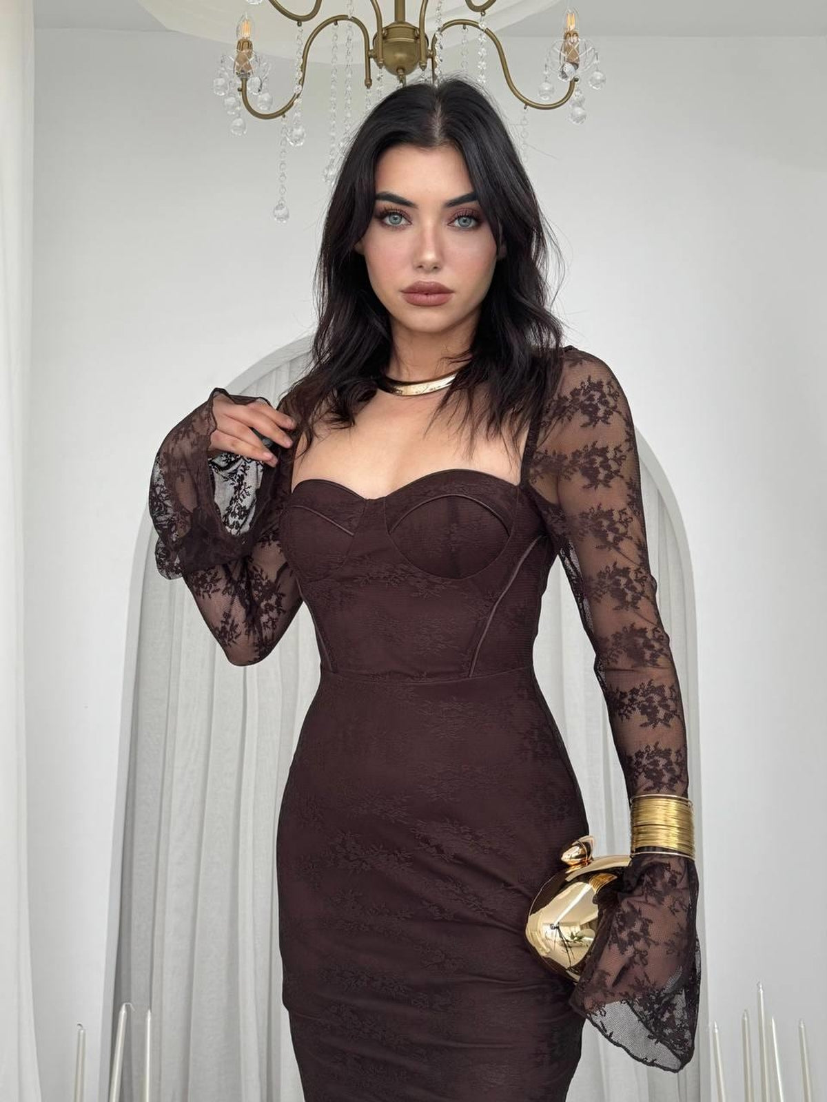 Rochie Midi Despuiată
