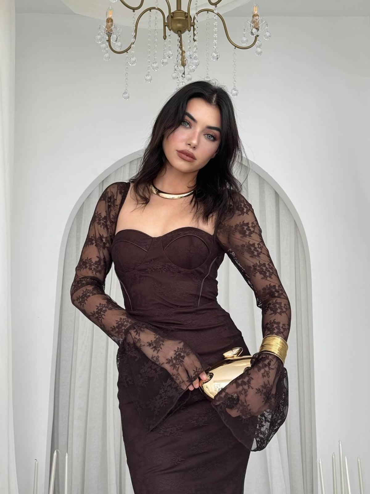 Rochie Midi Despuiată