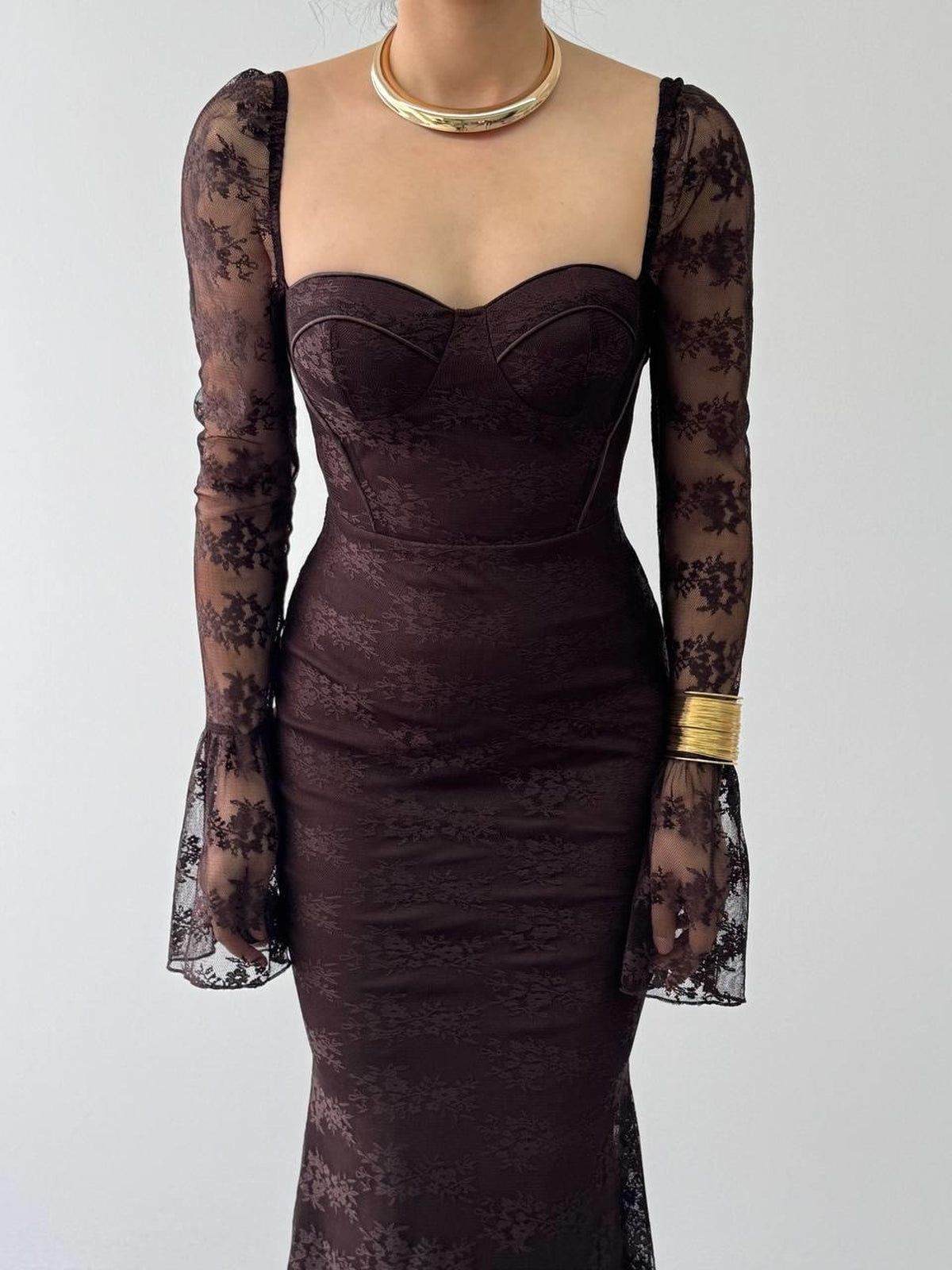 Rochie Midi Despuiată