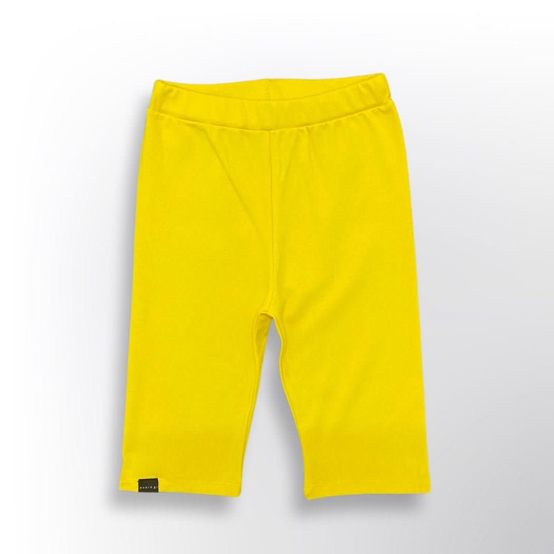 Genç Kız Çocuk Likralı Şort Tayt | 9–15 Yaş | RG Brand | RG3282 - SARI