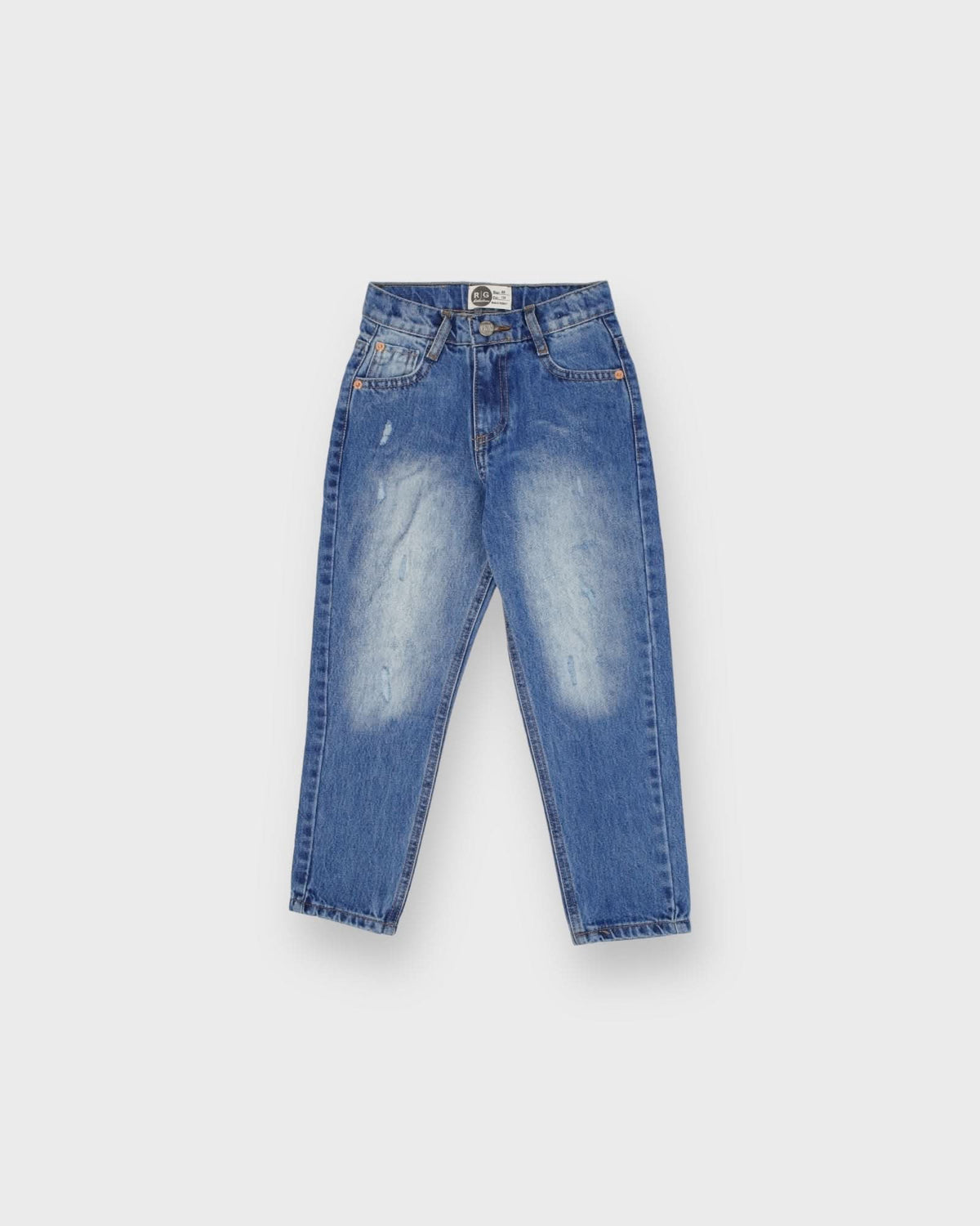 Genç Çocuk Regular Kesim Jean Pantolon | %100 Pamuk, Rahat Kesim | Kız & Erkek | 9–15 Yaş | RG3398 - SİYAH