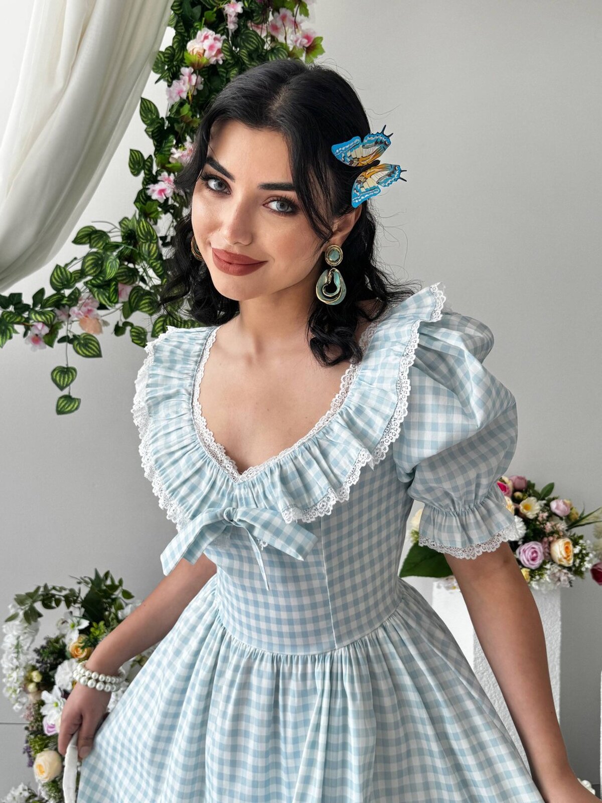 Rochie cu volane Geun