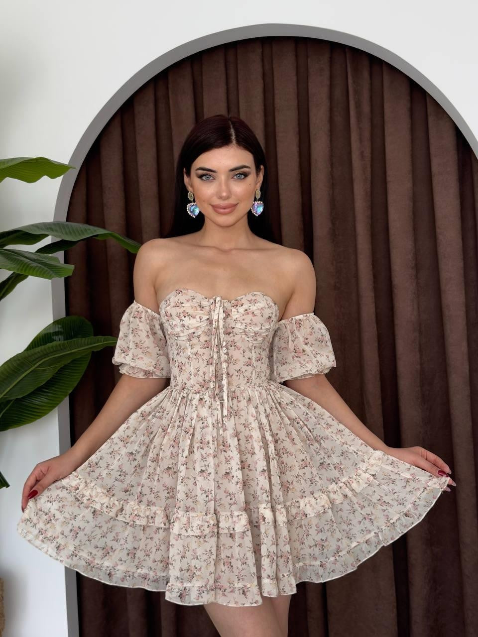 Rochie Hans cu gât legat