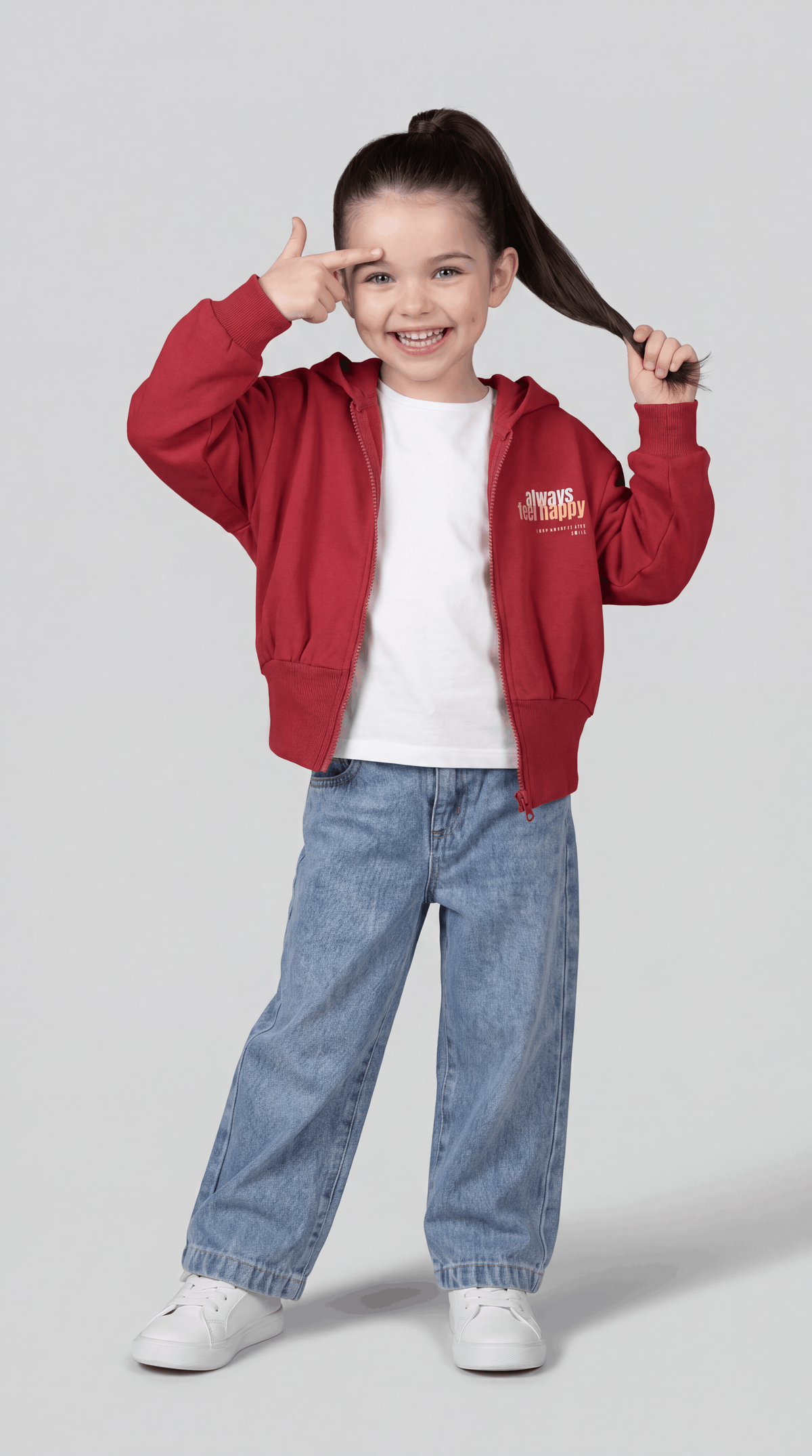 HIRKA 6-9 YAŞ ÜÇİP LR24-0534 - Gri