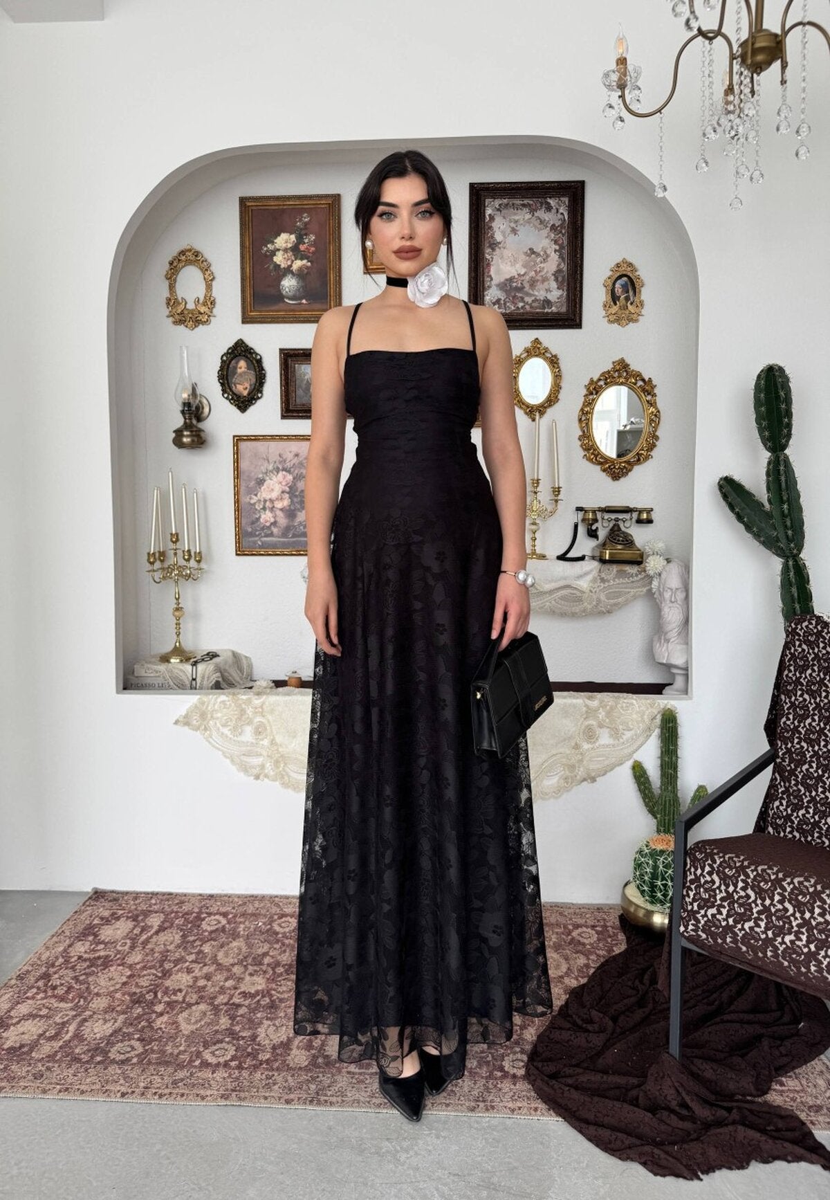 Rochie cu spatele legat Husa