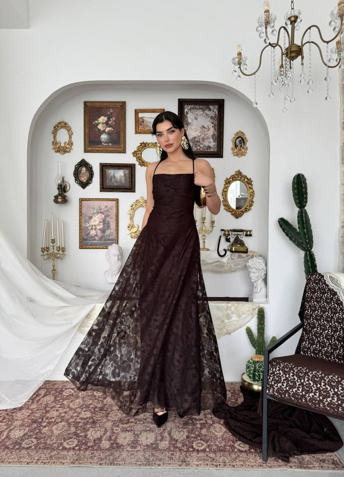 Rochie legată la spate Husa