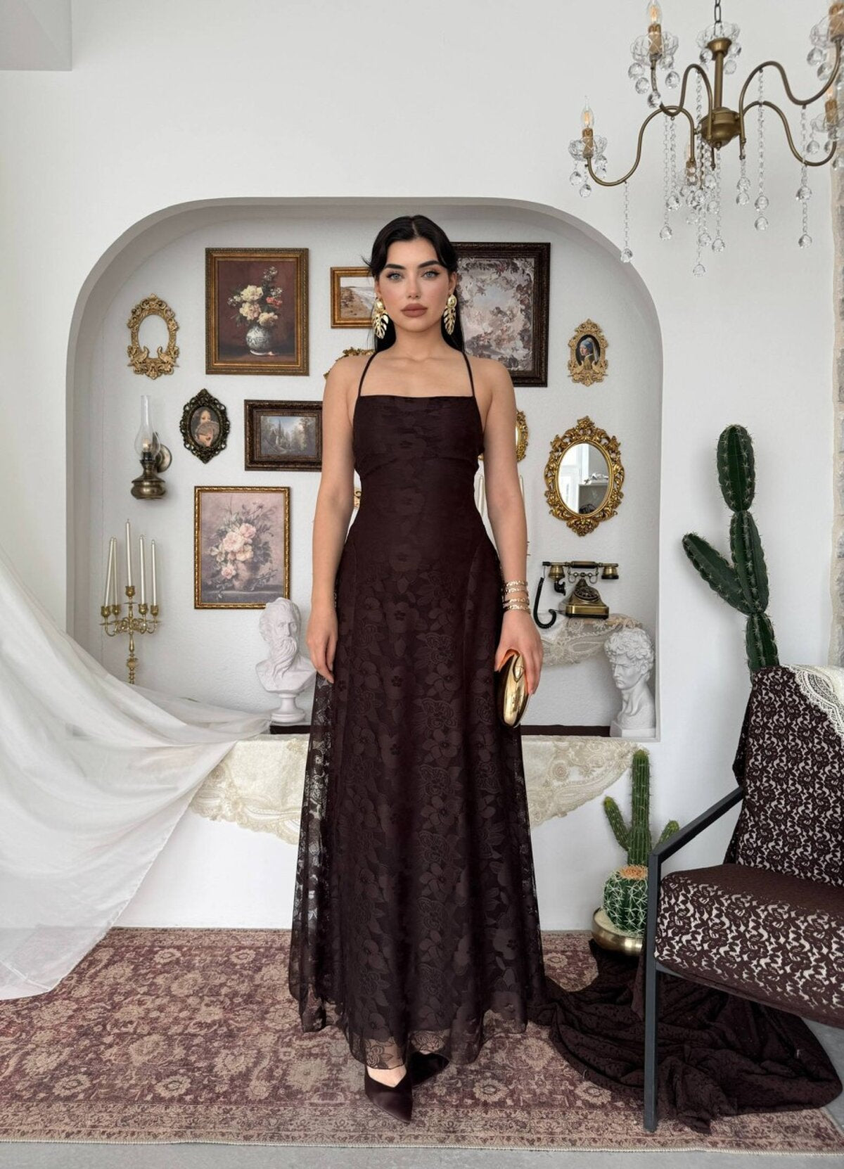 Rochie legată la spate Husa