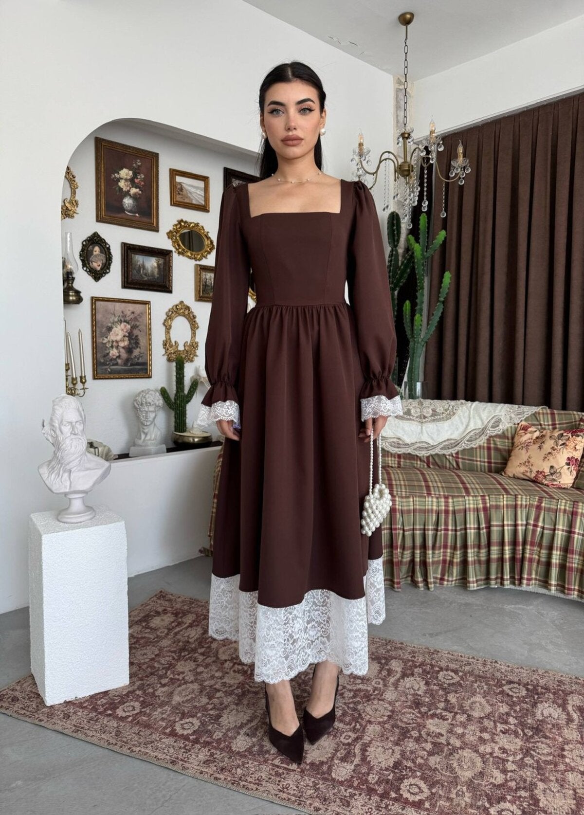Rochie Huyno cu detalii din dantelă