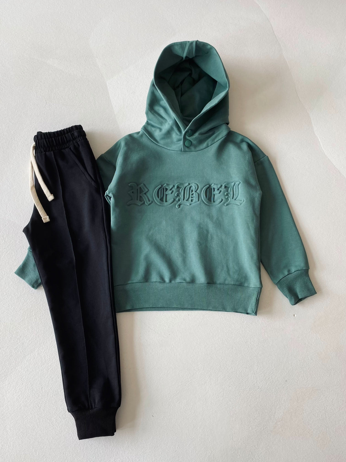 Çocuk Kapüşonlu Eşofman Takımı | RG Brand | 3–9 Yaş | RG1484 - PEMBE