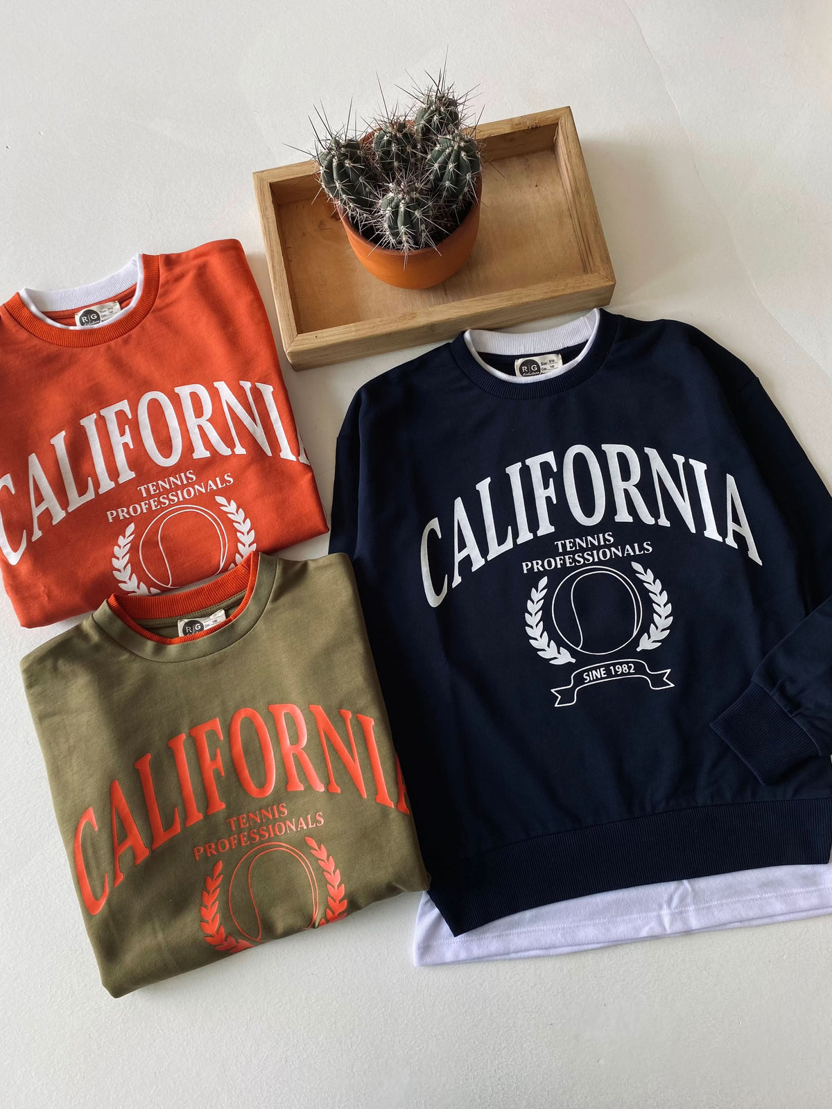 Genç Önü Baskılı Parça Detaylı Sweatshirt | 9–15 Yaş | RG Brand | RG3369 - KİREMİT
