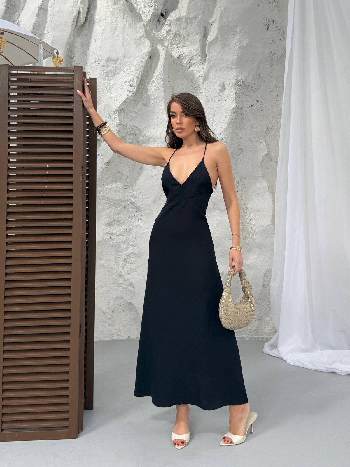 ROCHIE DE LUNGIME MAXIMĂ CU BRETELE
