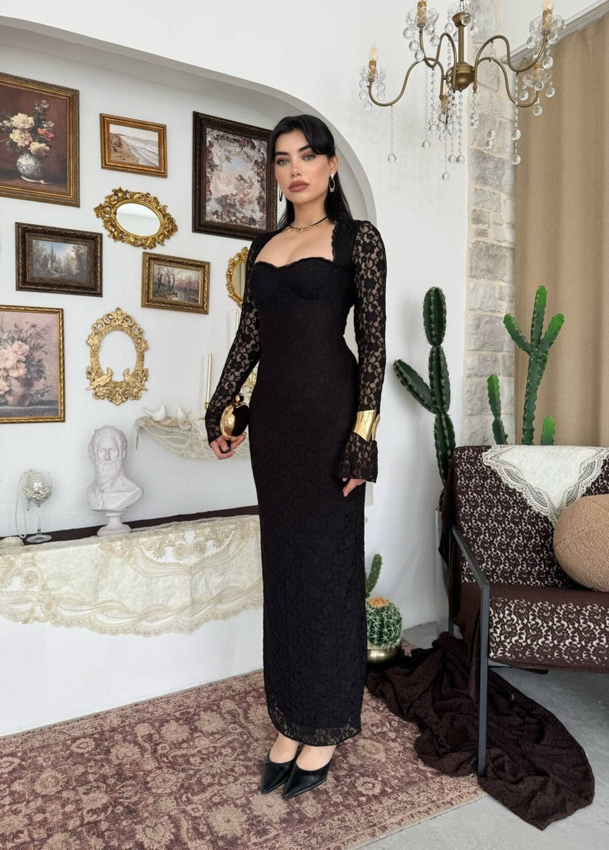 Jelon Midi Elbise