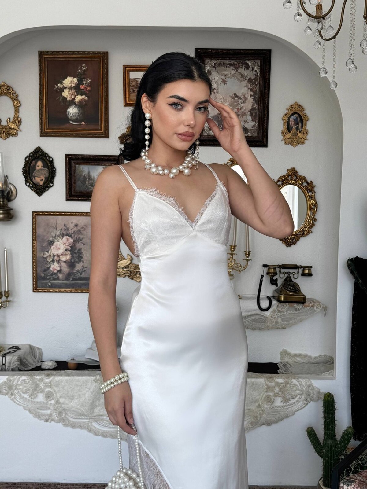 Jesn Dantel Detaylı Elbise