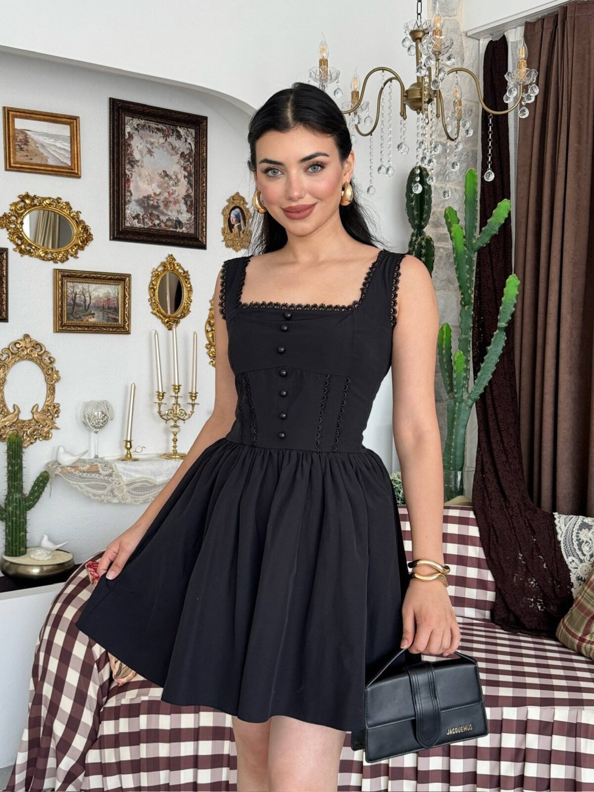 Rochie Joyo cu detalii nasturi