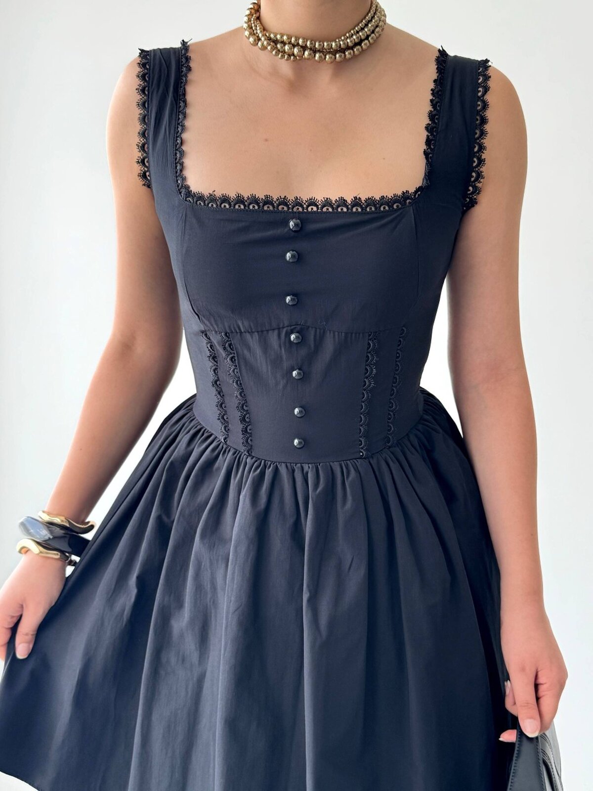 Rochie Joyo cu detalii nasturi