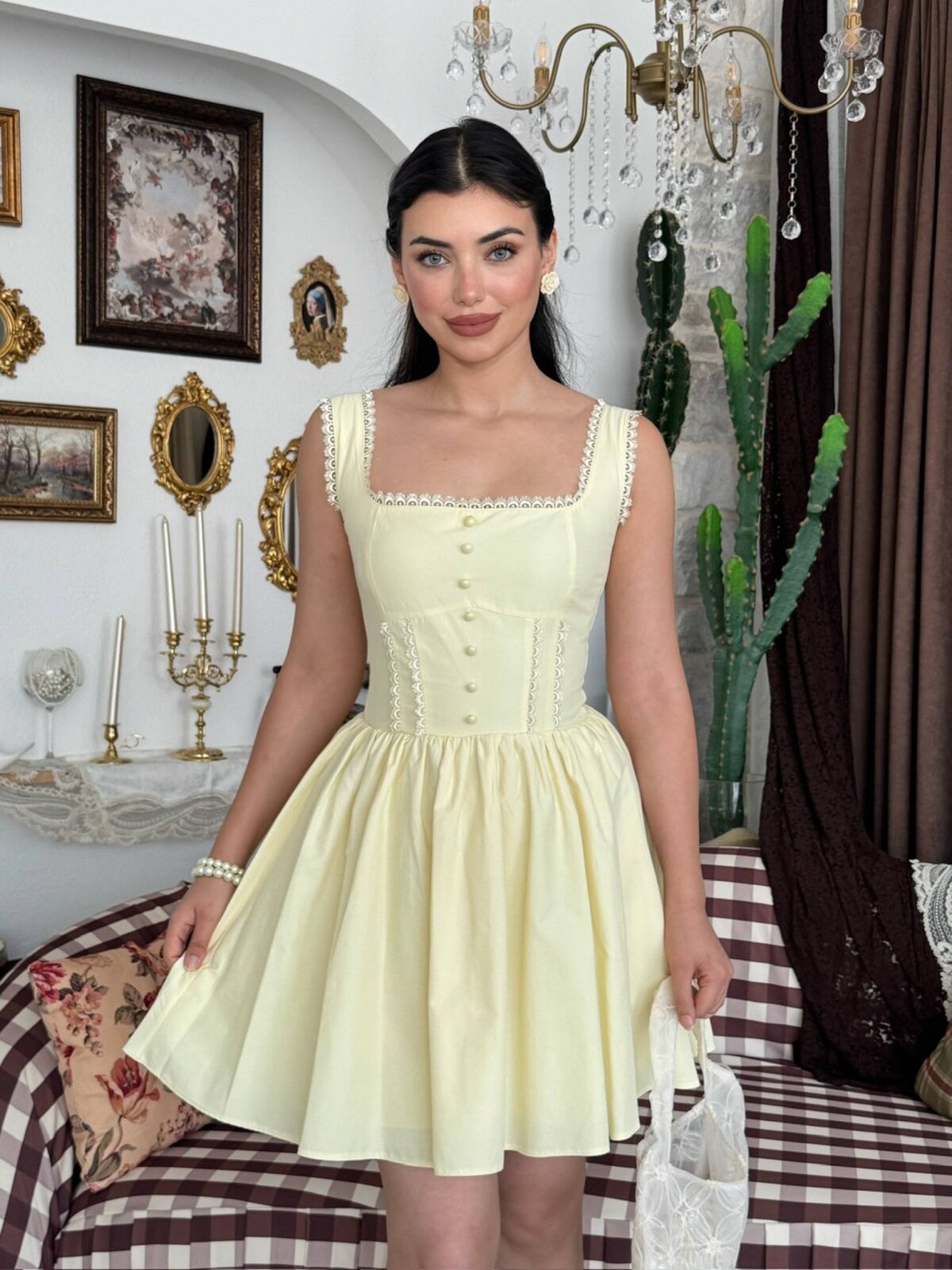 Rochie Joyo cu Detalii Nasturi