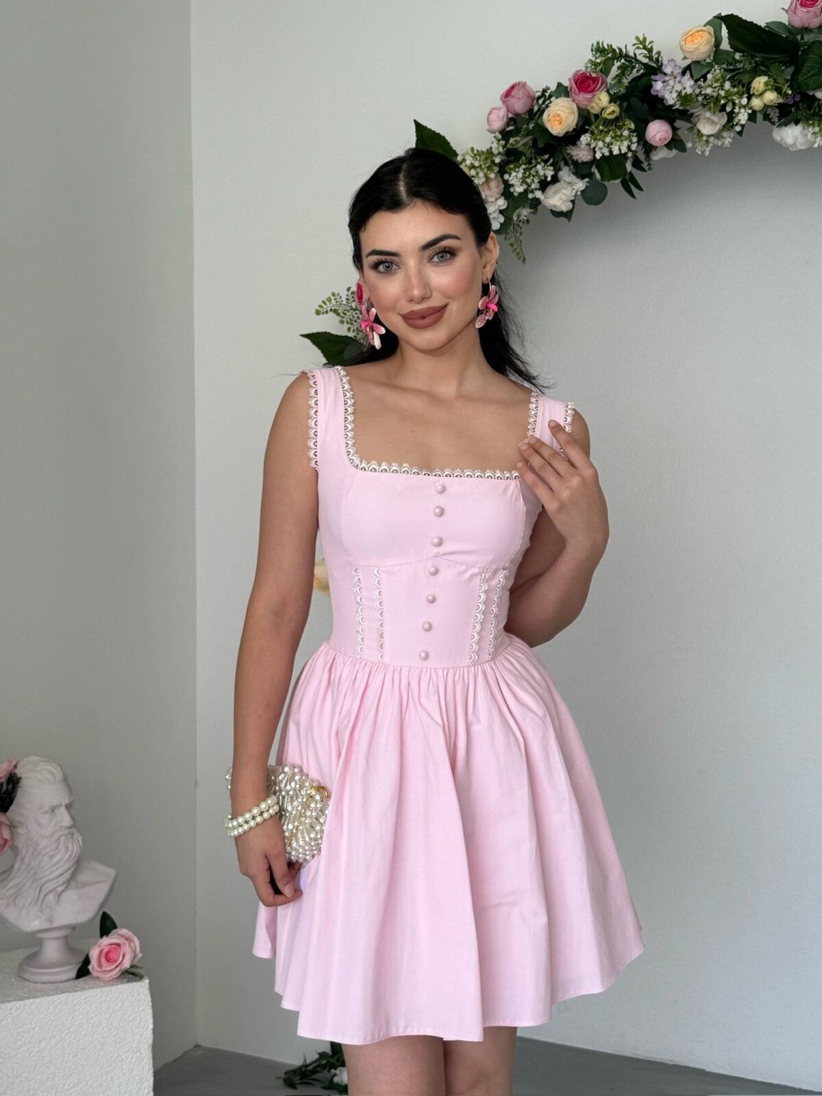 Rochie Joyo cu detalii nasturi