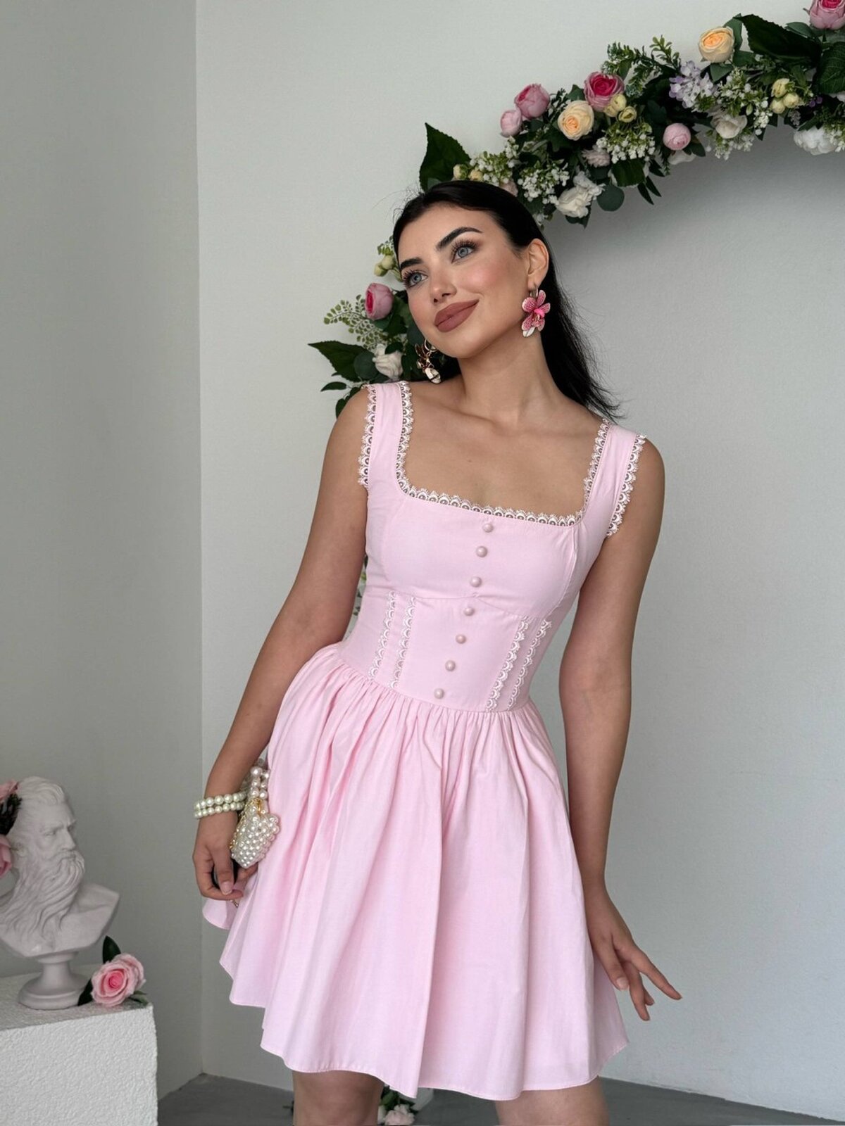 Rochie Joyo cu detalii nasturi